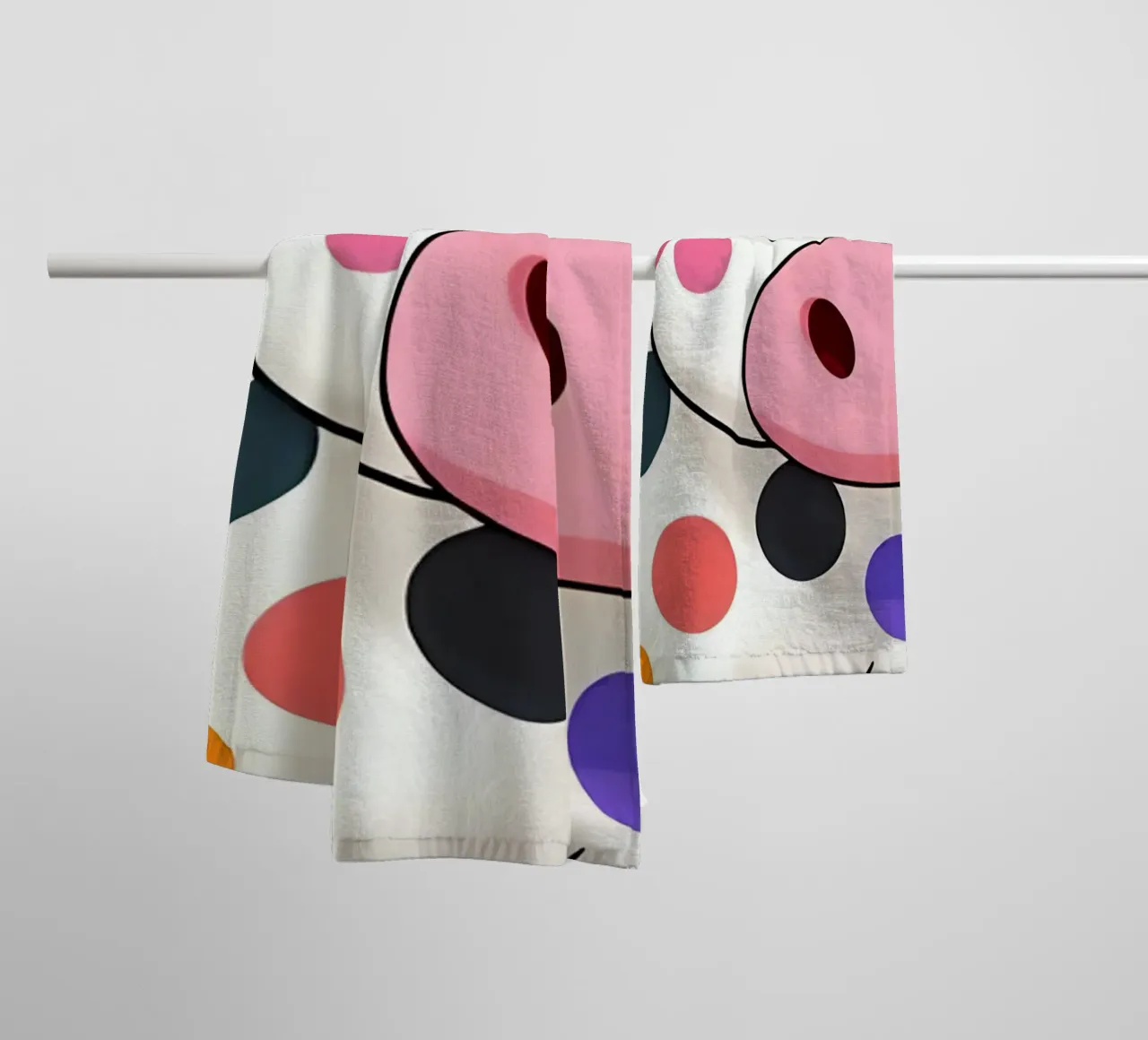 KUh_4a asciugamano da bagno da Tierisch bunt by LK
