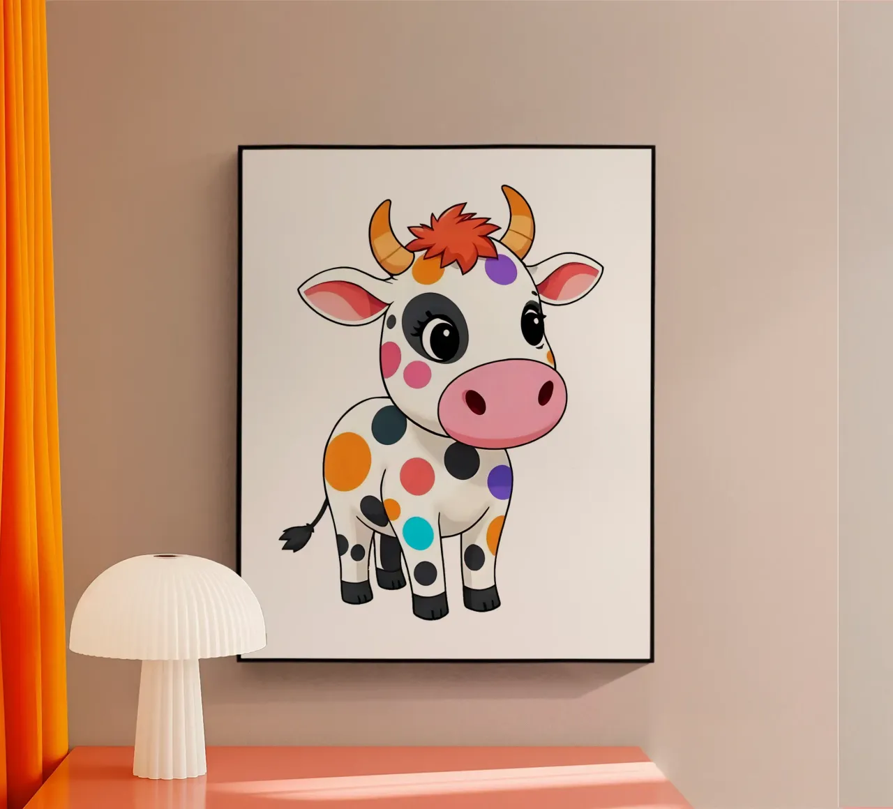 KUh_4a plexiglass da Tierisch bunt by LK