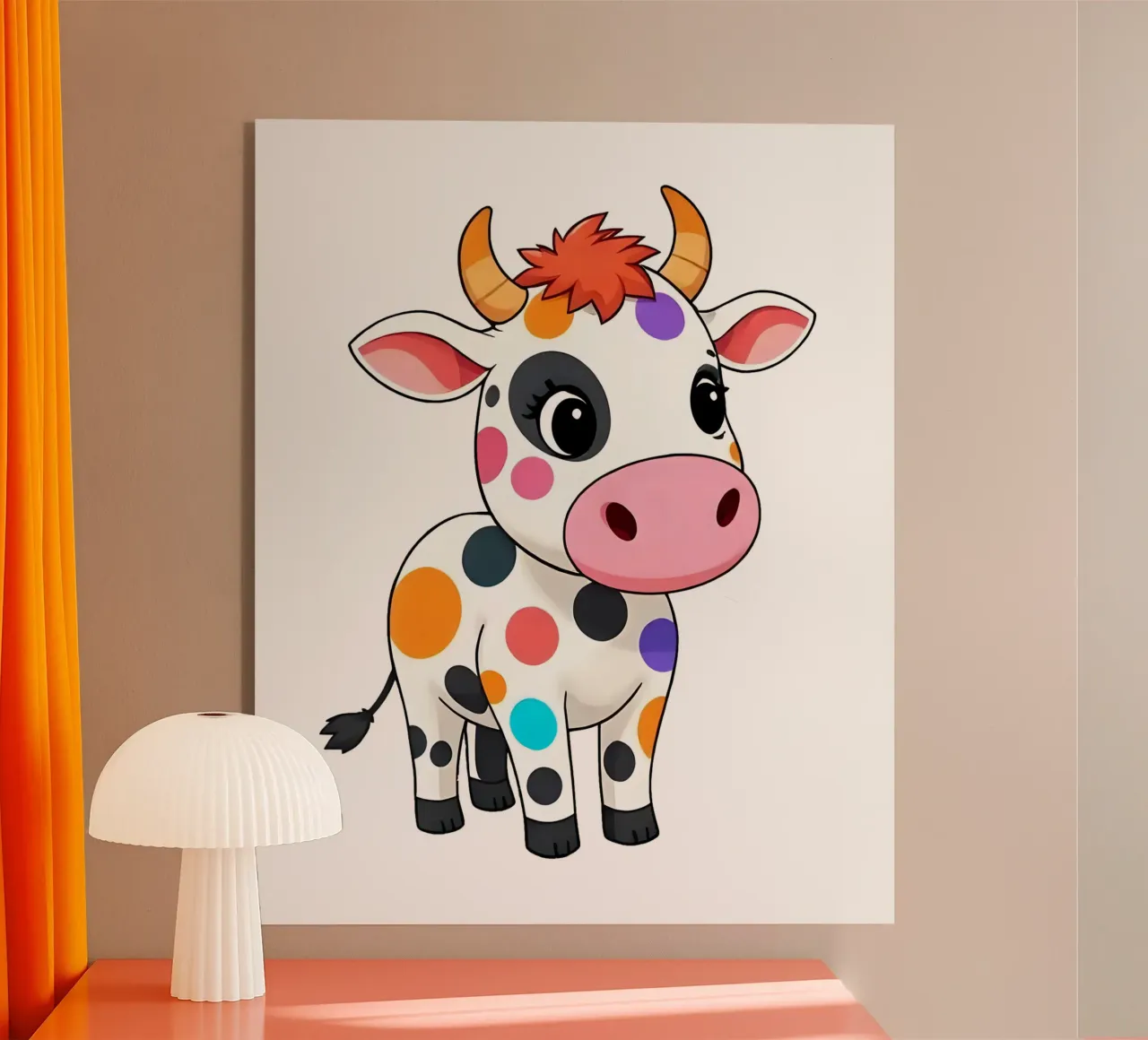 KUh_4a plexiglass da Tierisch bunt by LK