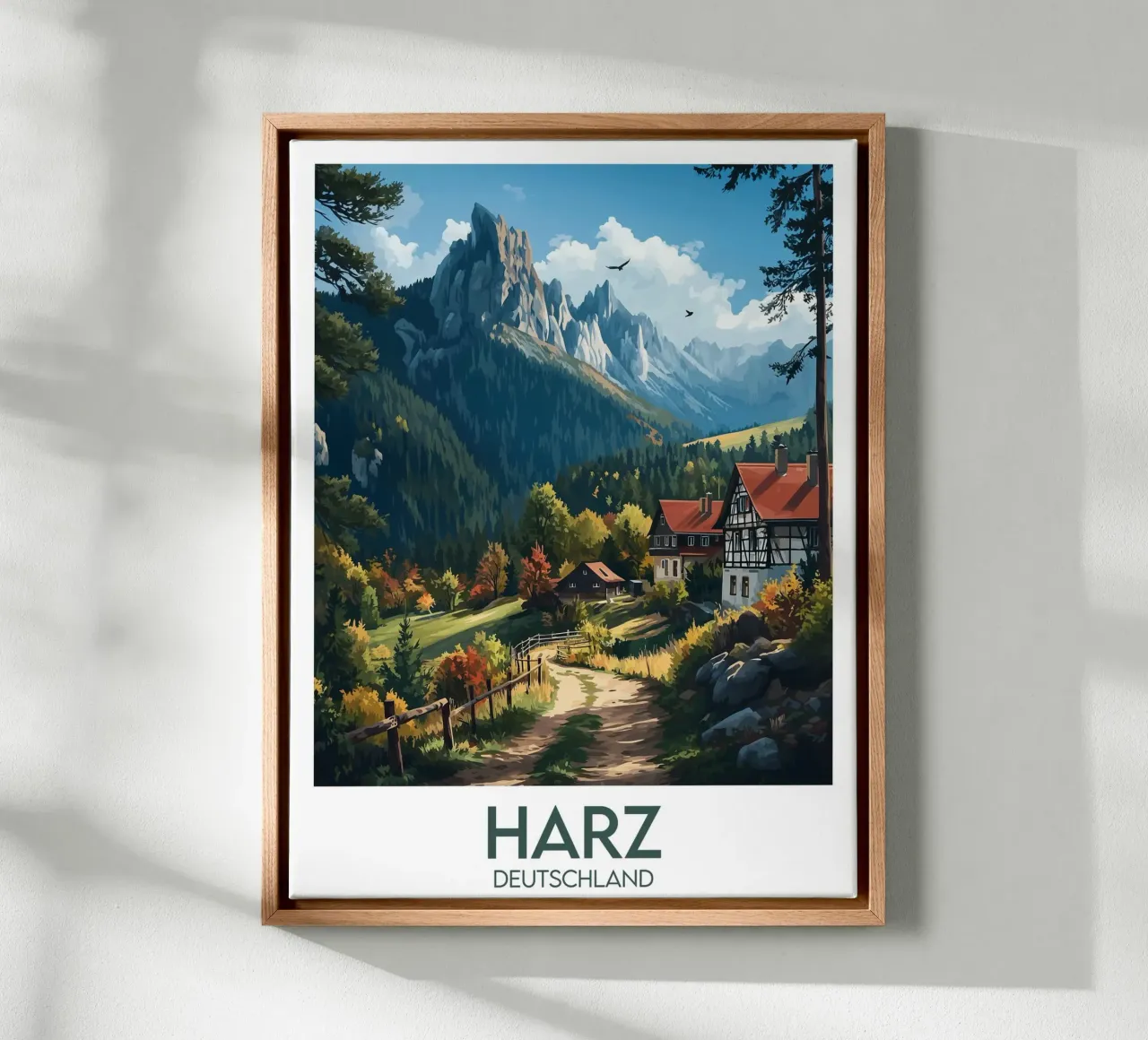 Routebeschrijving canvas met Baklijst van Frame the World