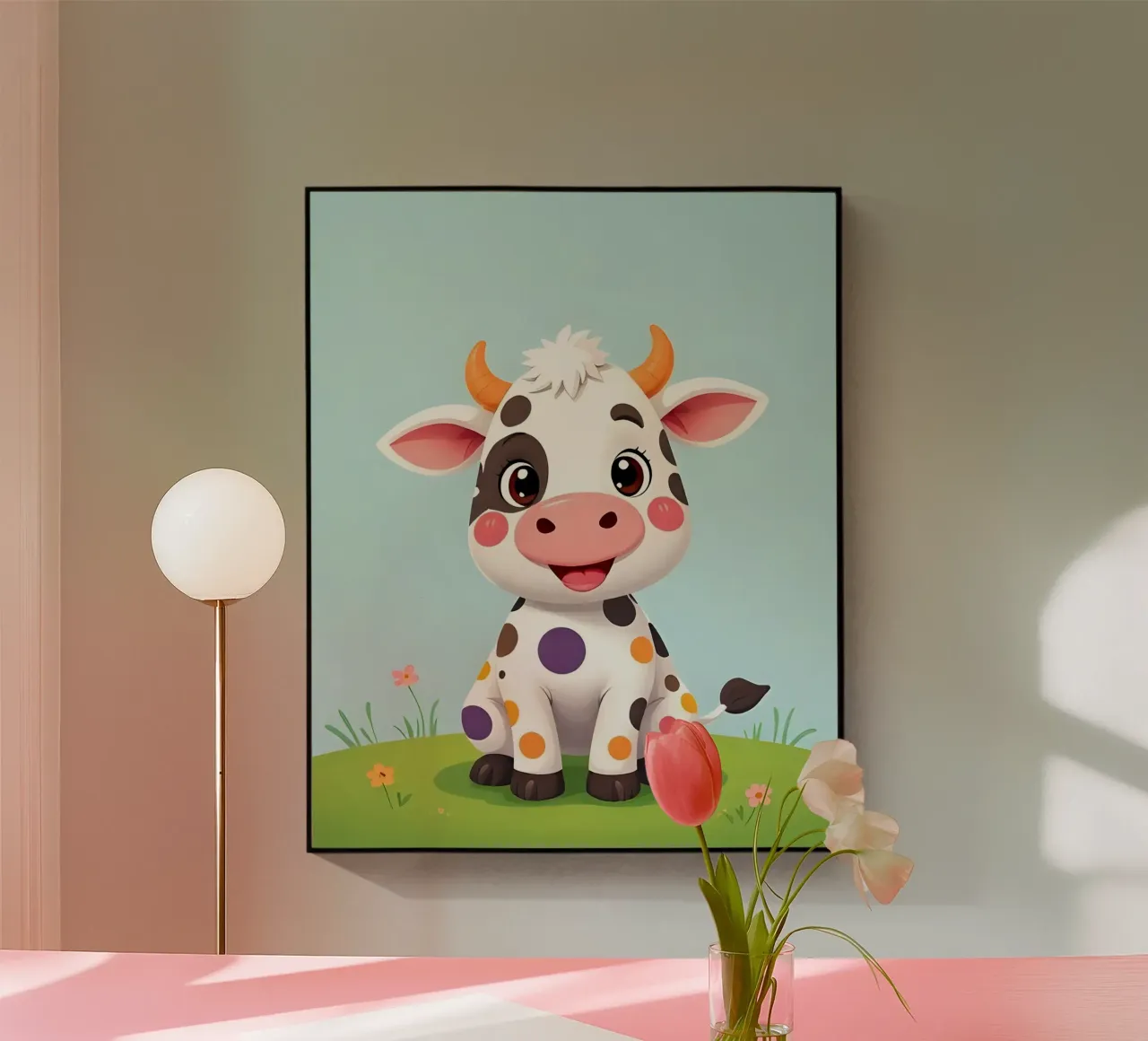 Kuh_5 plexiglass da Tierisch bunt by LK