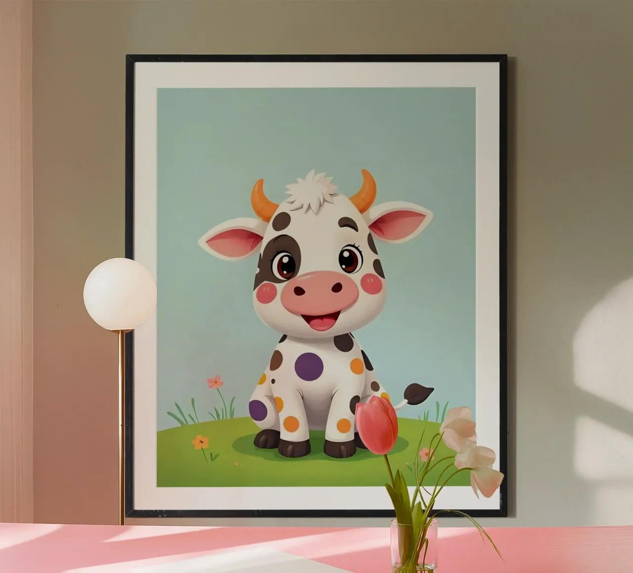 Kuh_5 poster da Tierisch bunt by LK