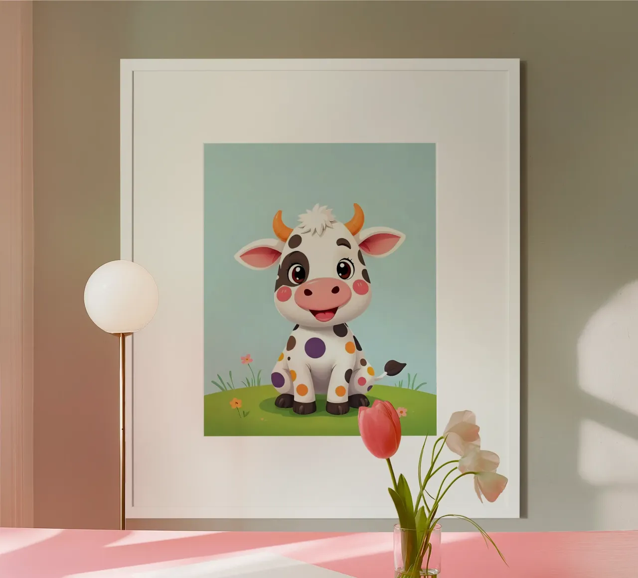 Kuh_5 poster da Tierisch bunt by LK