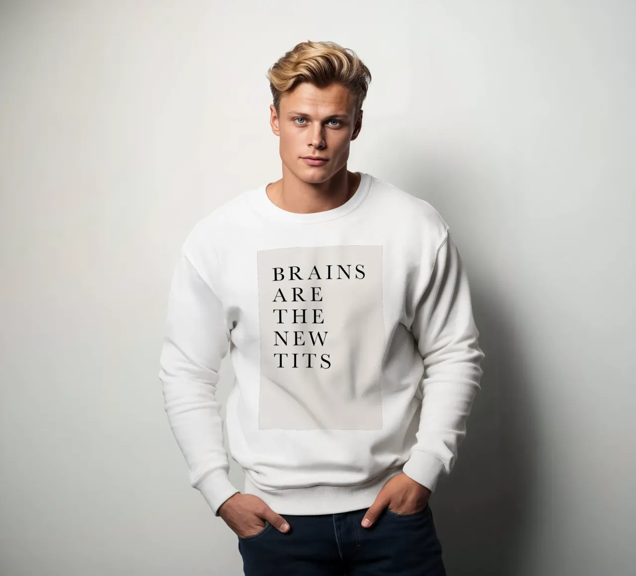 Brains Are the New Tits sweatshirt by Kubistika