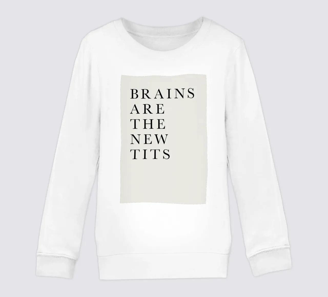 Brains Are the New Tits felpa bambino da Kubistika