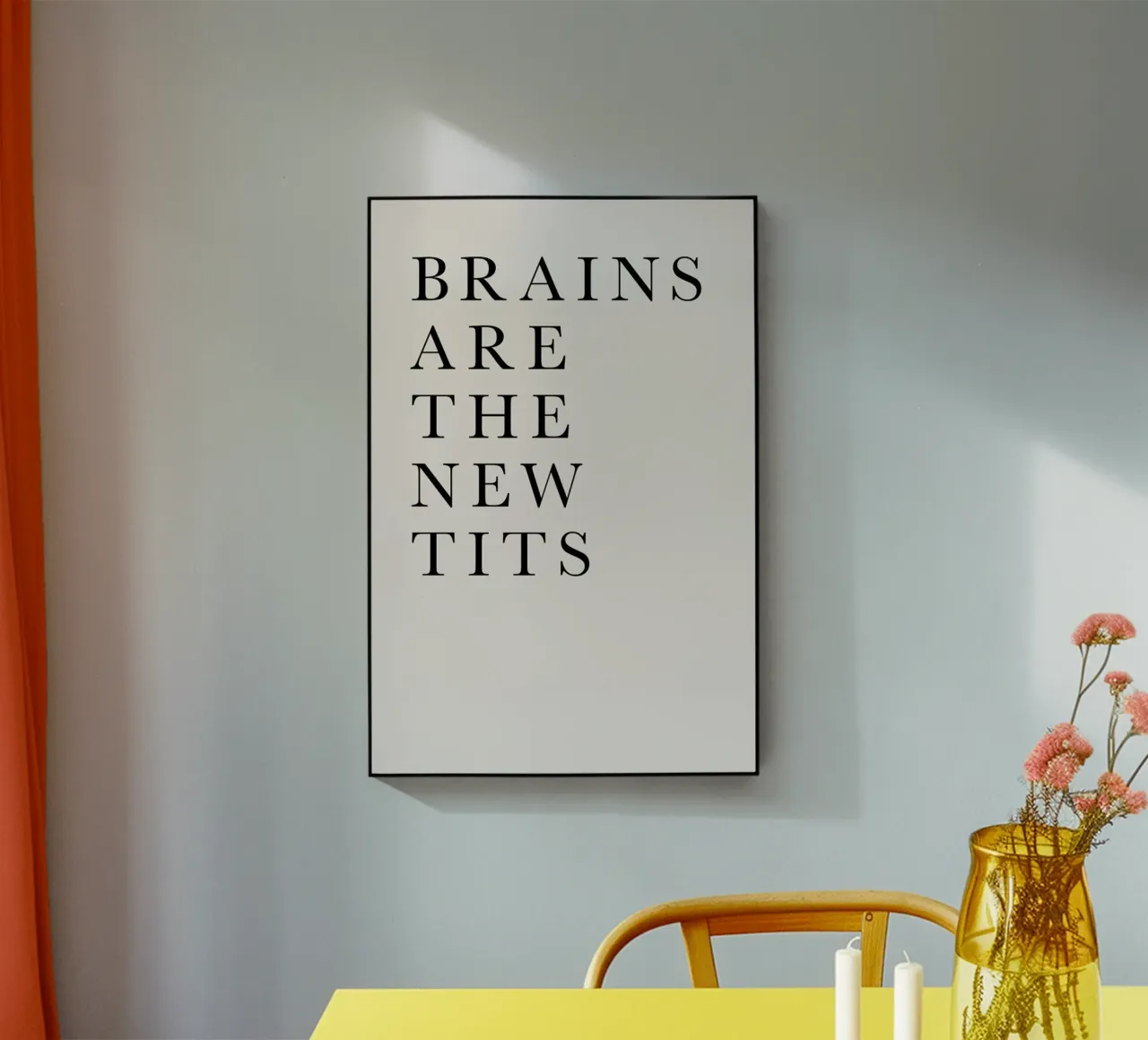 Brains Are the New Tits plexiglass da Kubistika