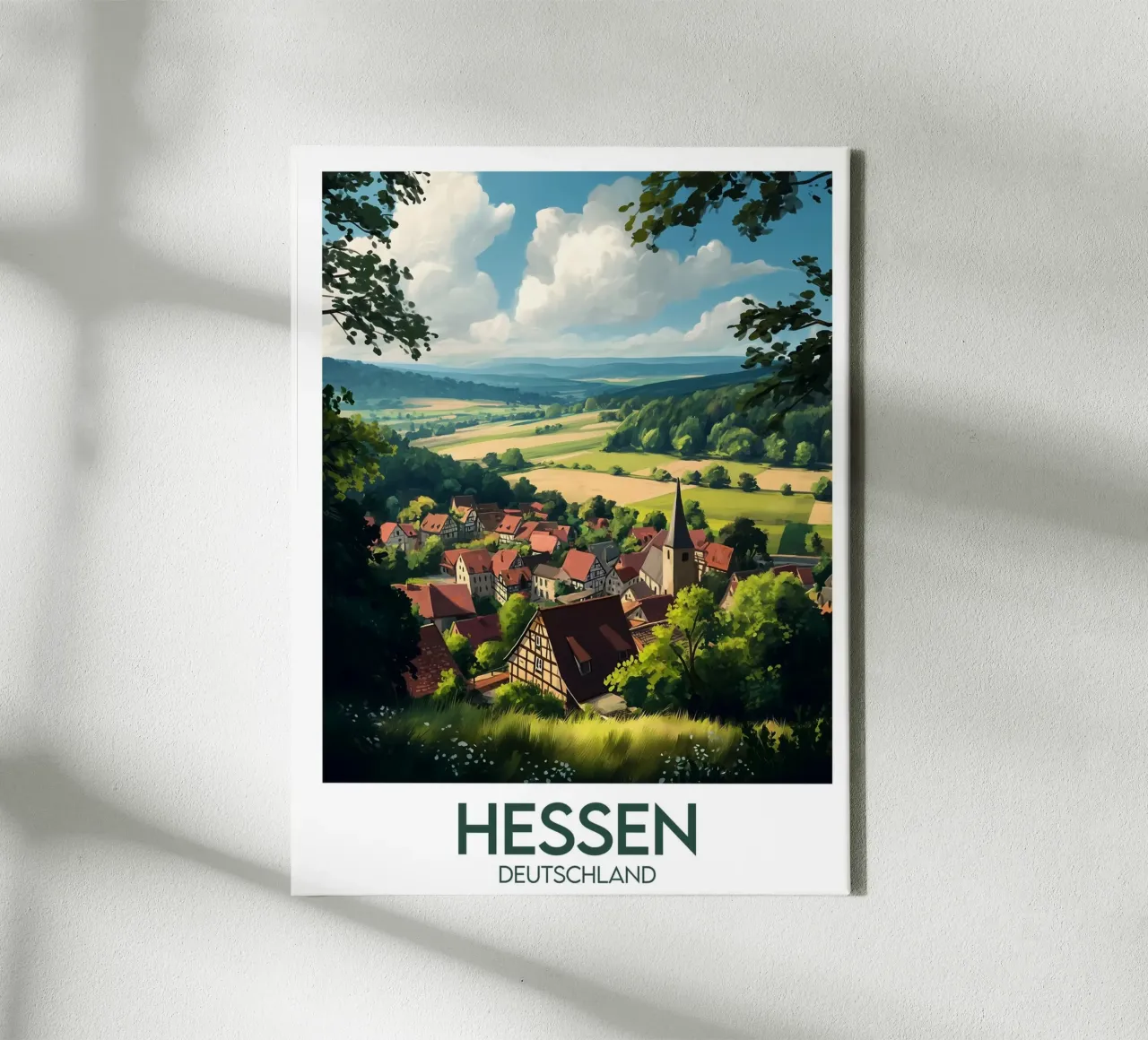 Affiche hesse tela con Cornice a cassetta da Frame the World