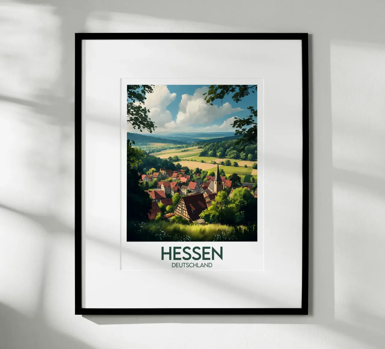 Affiche hesse poster con telaio in legno da Frame the World