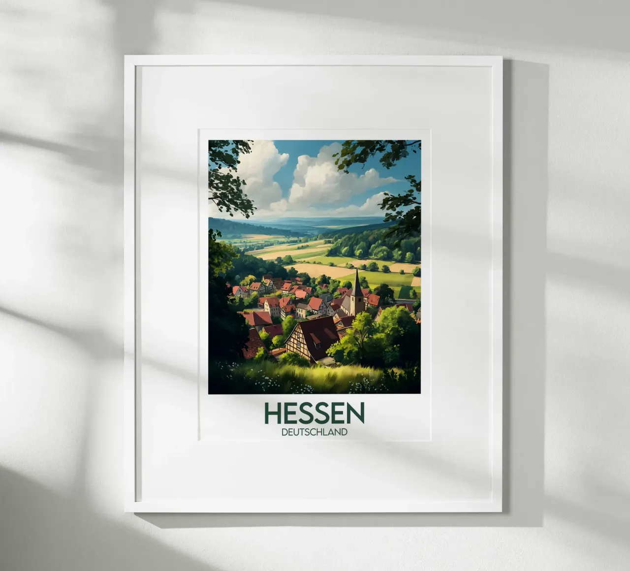 Affiche hesse poster con telaio in legno da Frame the World
