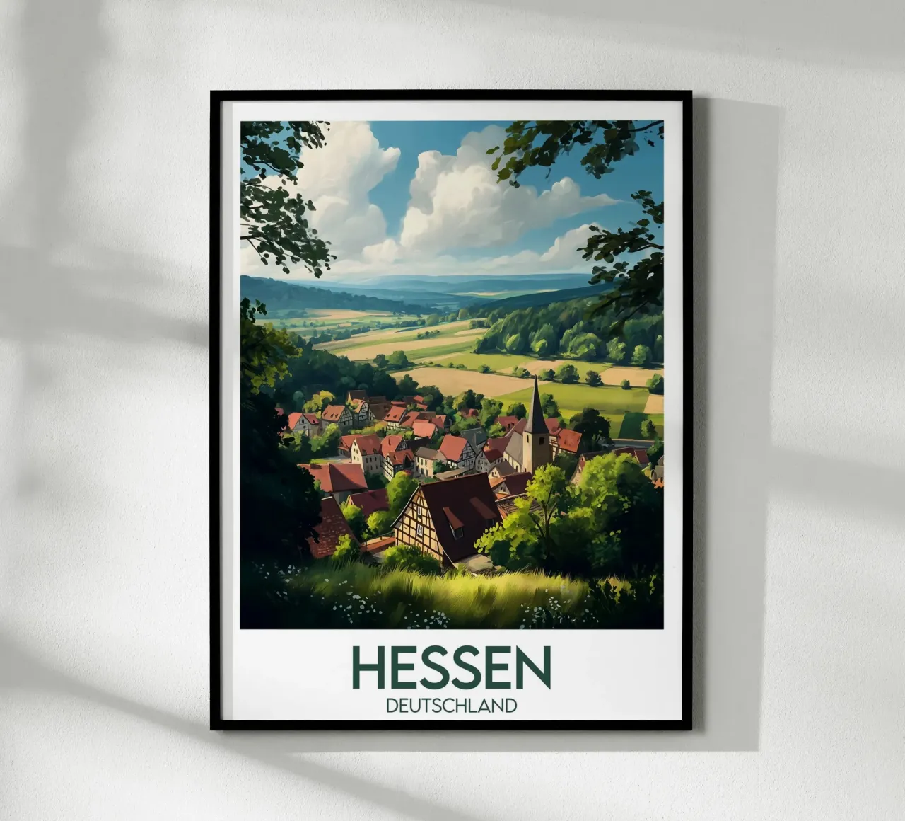 Affiche hesse poster con telaio in legno da Frame the World