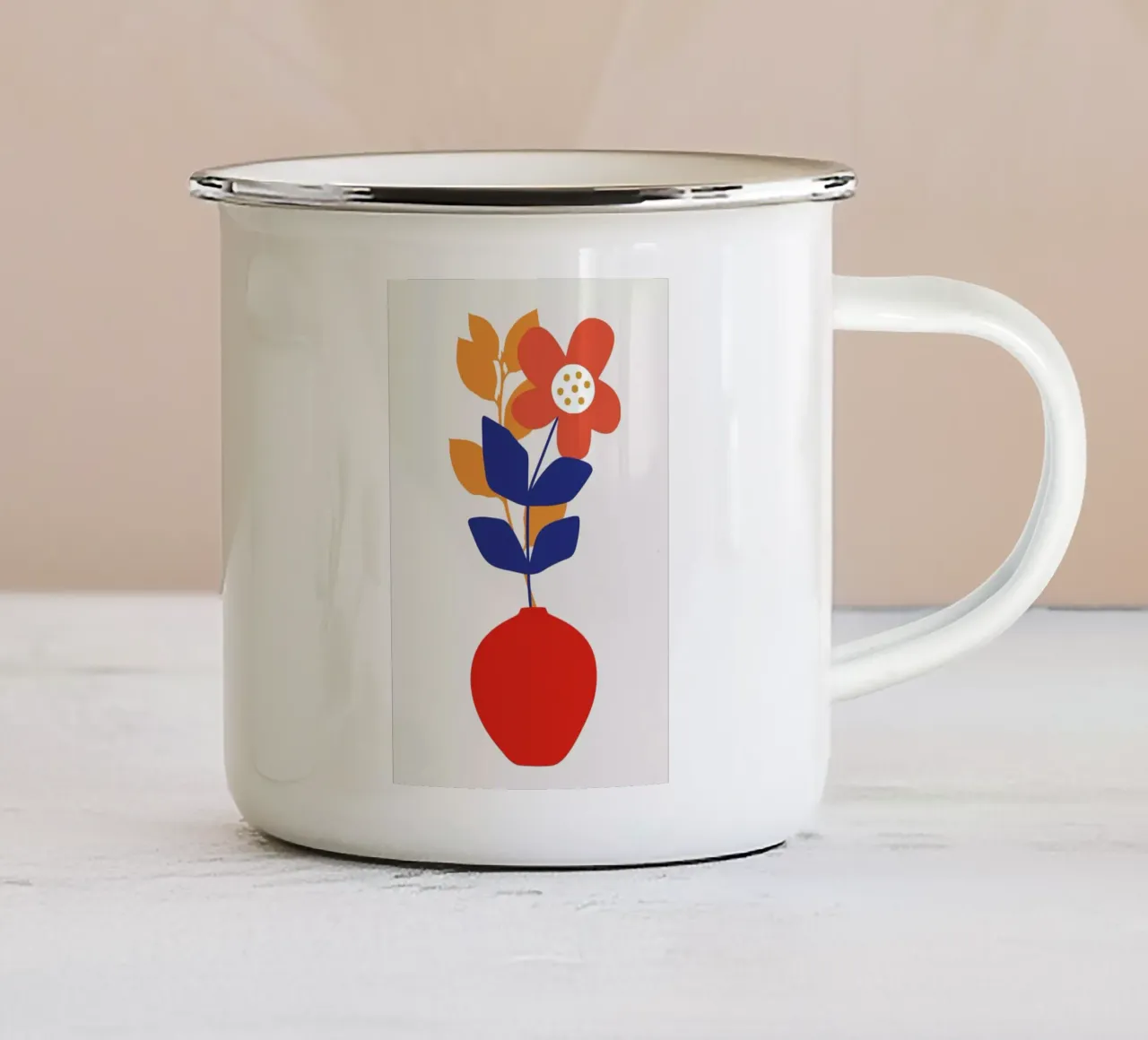 Tinki Tonk tazza in smalto da Kubistika