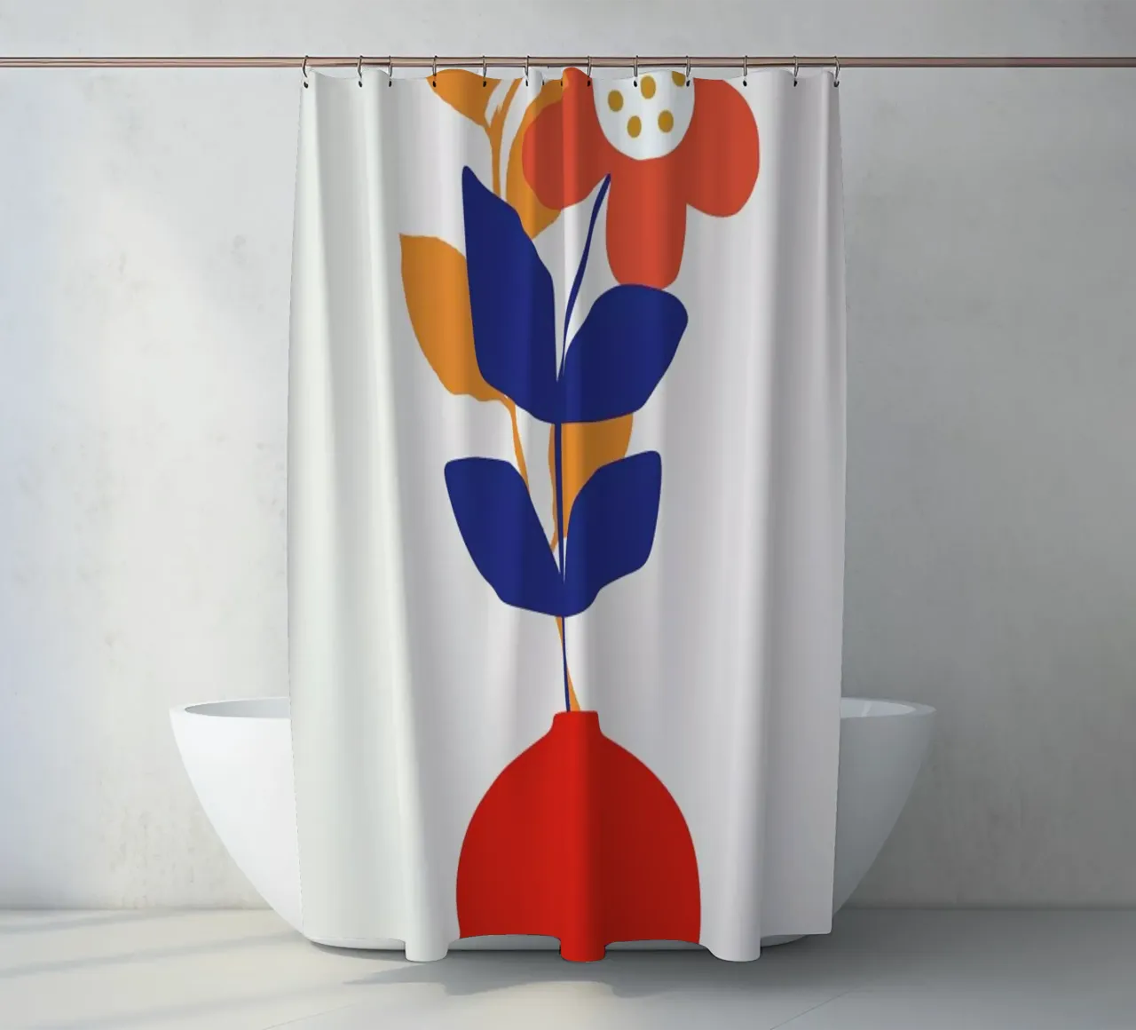 Tinki Tonk shower curtain by Kubistika