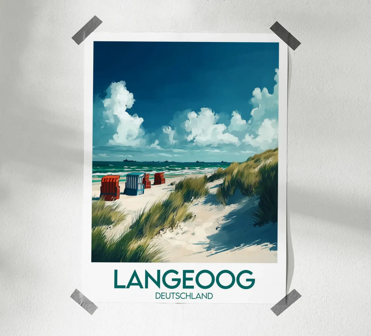 Poster occhio lungo poster con telaio in legno da Frame the World