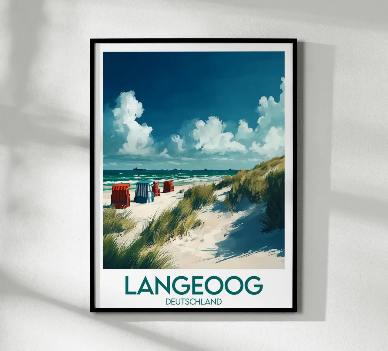Poster occhio lungo poster con telaio in legno da Frame the World