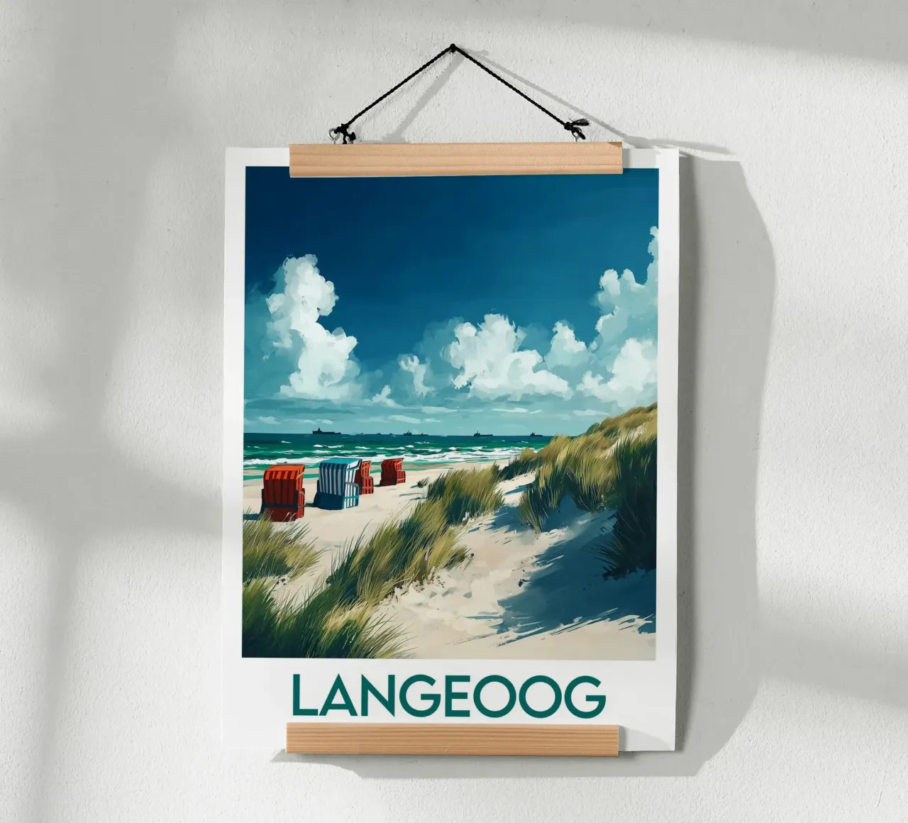 Poster occhio lungo poster con telaio in legno da Frame the World