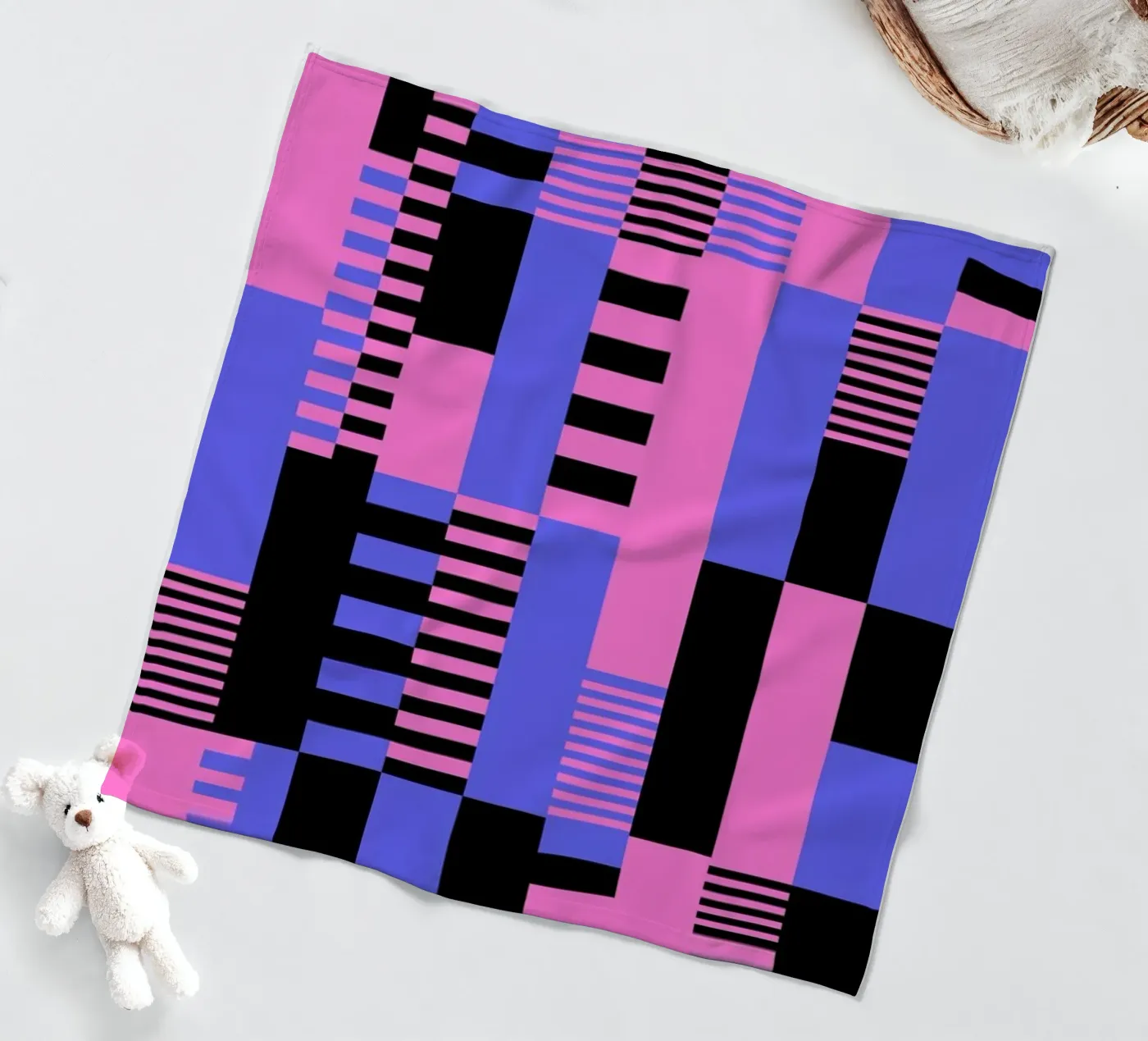 Blocks 2 fleecedeken van La Come Di