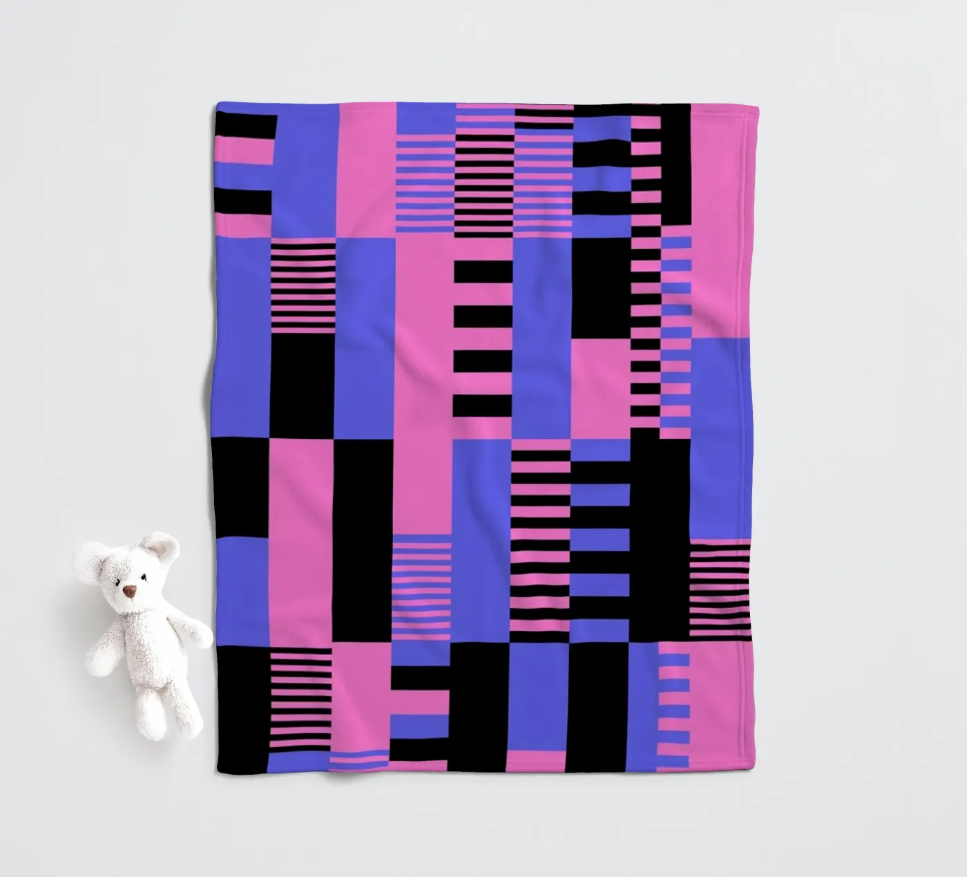 Blocks 2 fleecedeken van La Come Di