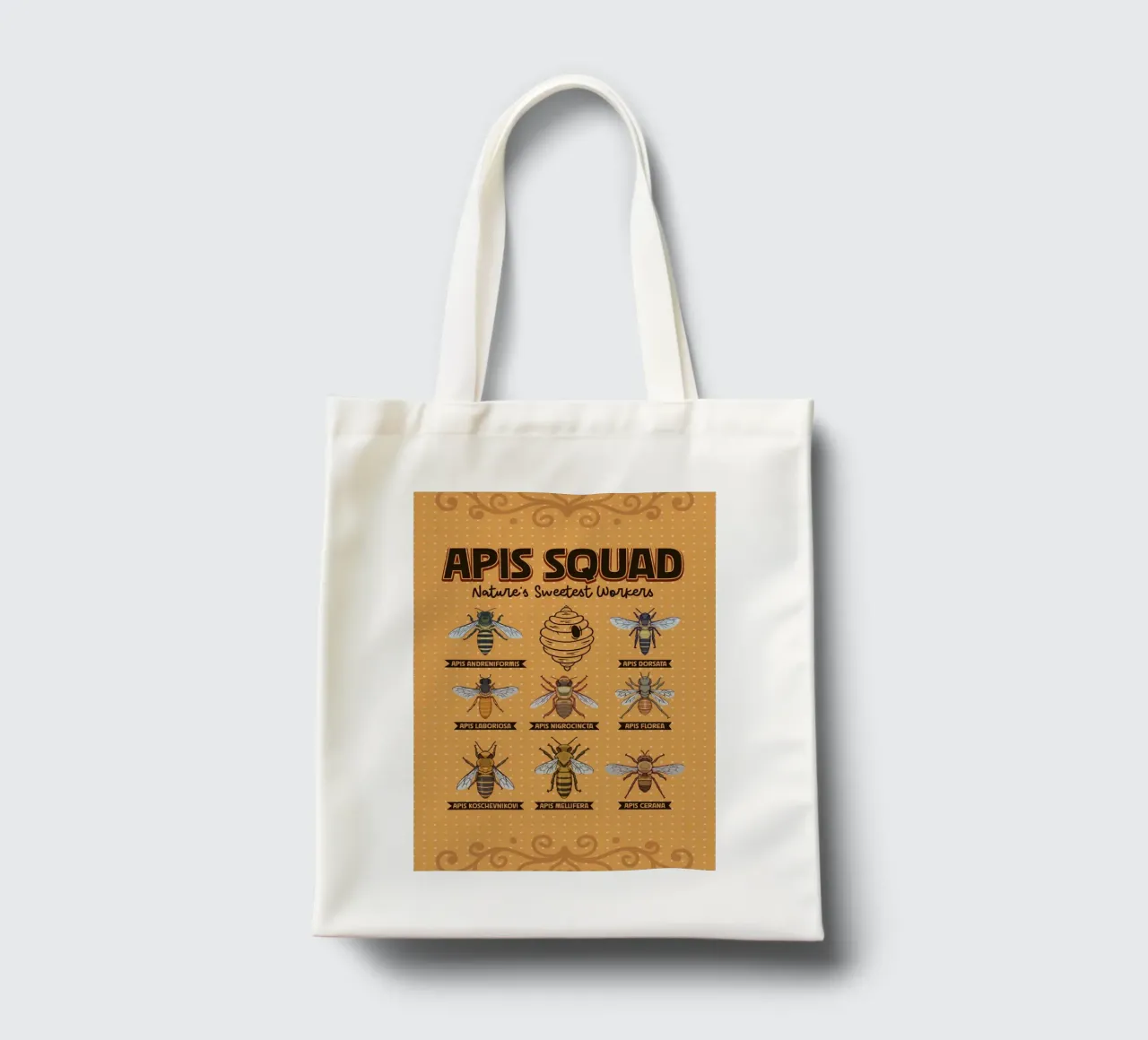 Apis Squad - Api da miele borsa in juta da pixelbull - medieval art and more