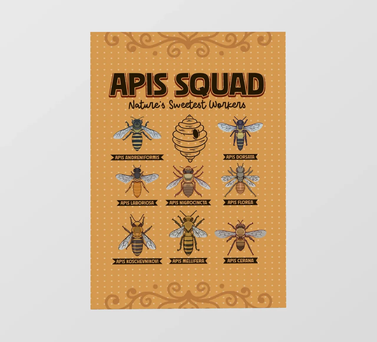 Apis Squad - Api da miele pellicola backlit da pixelbull - medieval art and more