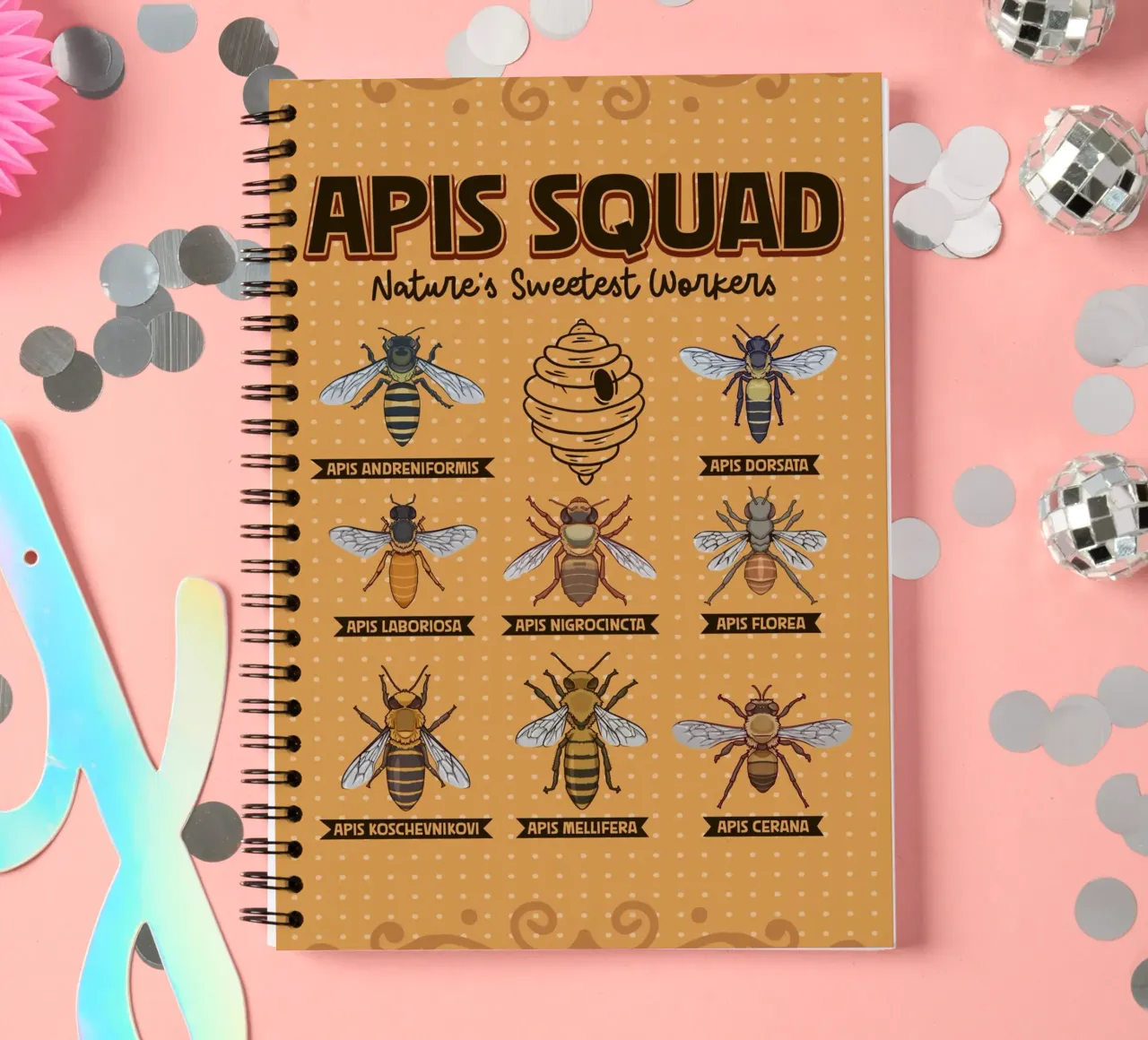 Apis Squad - Api da miele diario ad anelli da pixelbull - medieval art and more