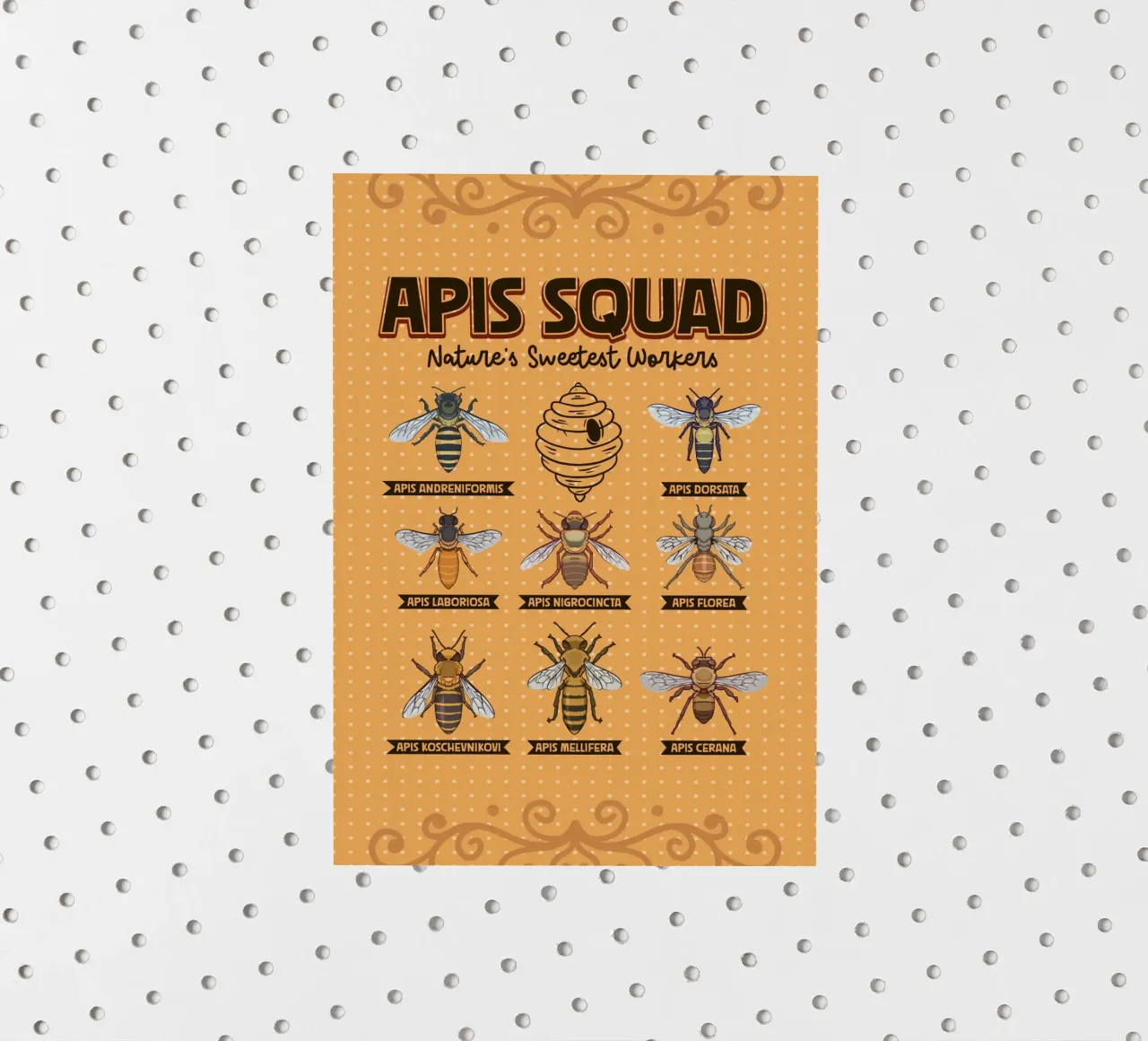 Apis Squad - Api da miele adesivo da pixelbull - medieval art and more