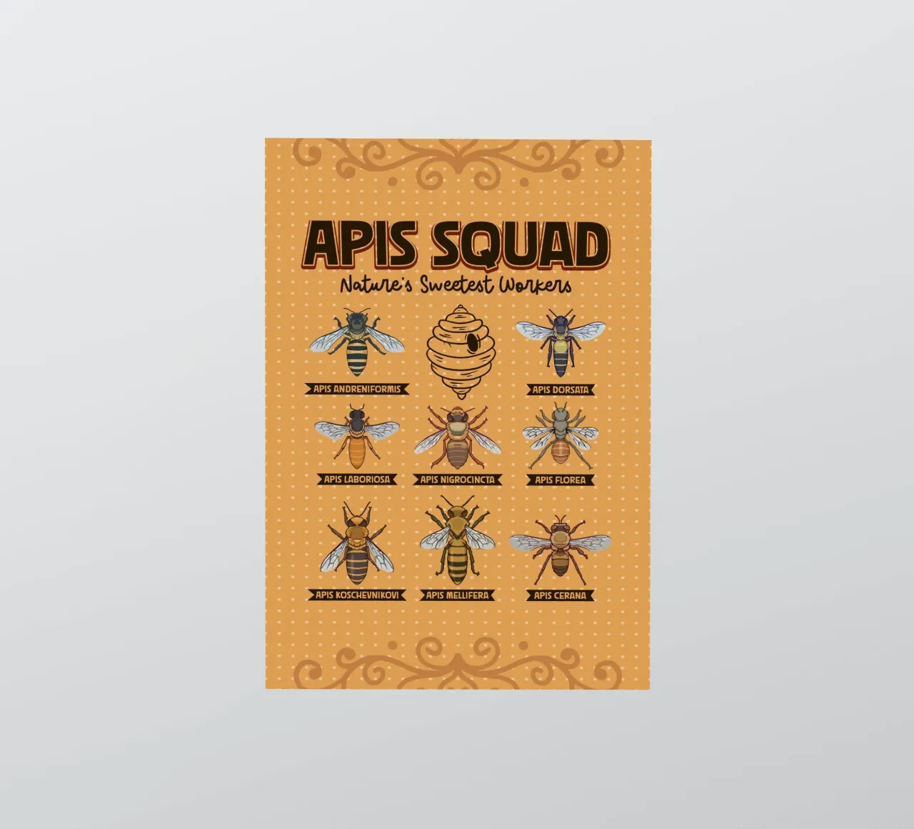 Apis Squad - Api da miele adesivo da pixelbull - medieval art and more