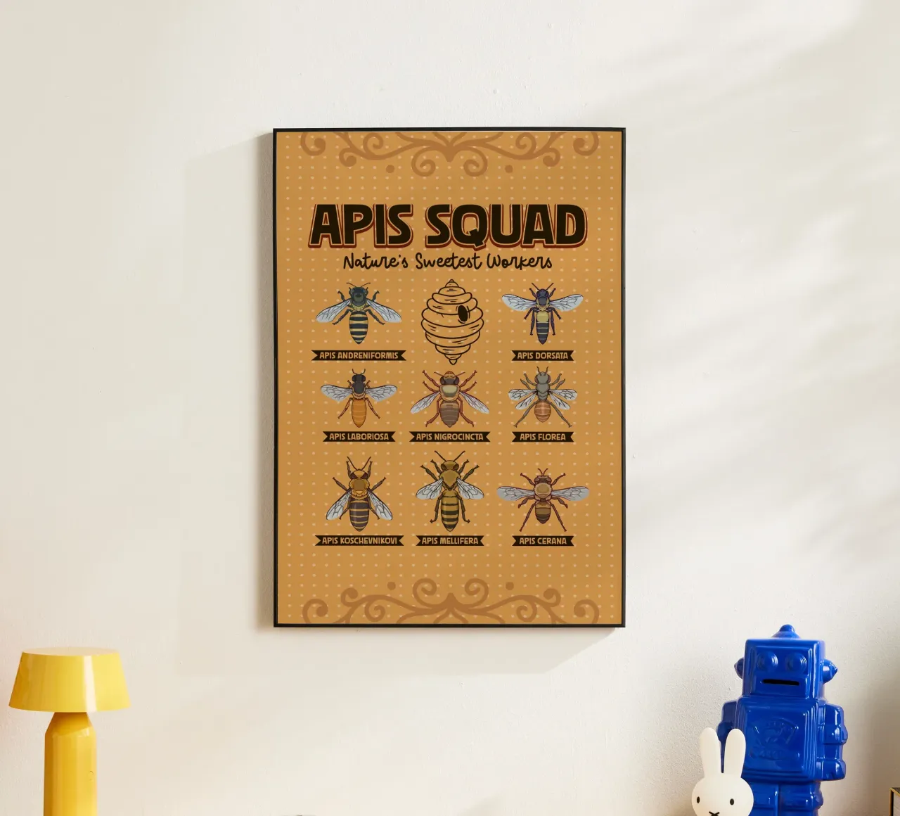 Apis Squad - Api da miele alluminio dibond da pixelbull - medieval art and more