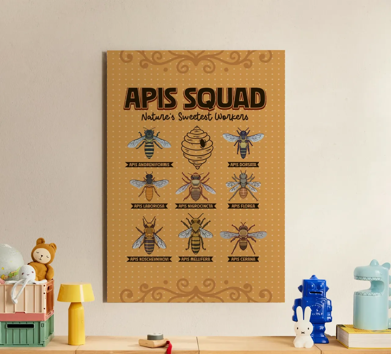 Apis Squad - Api da miele alluminio dibond da pixelbull - medieval art and more