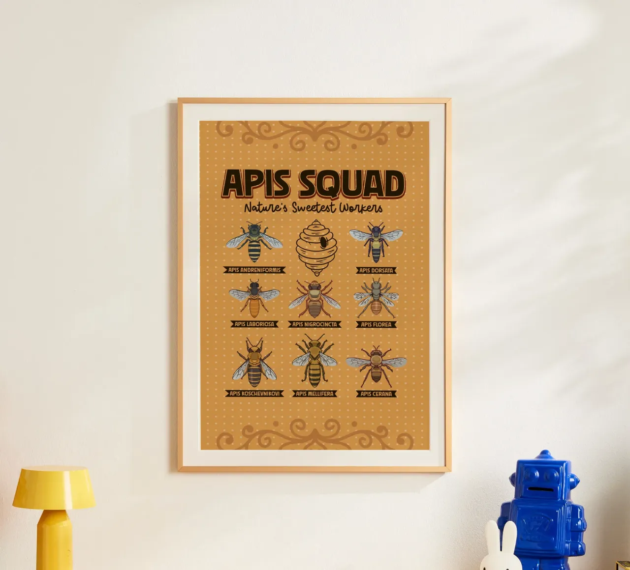 Apis Squad - Api da miele carta hahnemühle da pixelbull - medieval art and more