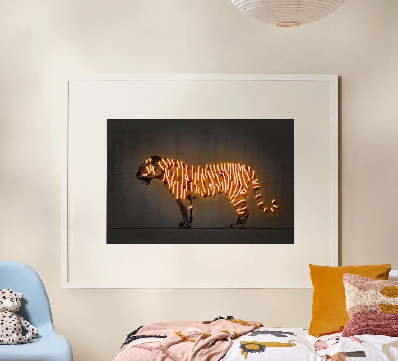 Tiger poster con telaio in legno da Octavian