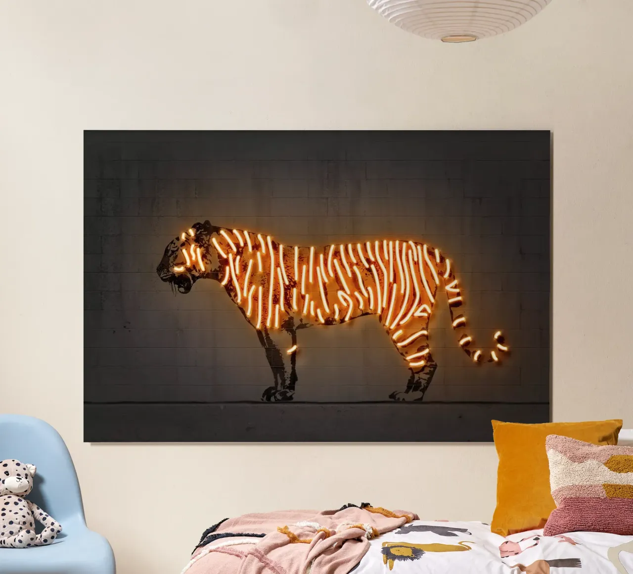 Tiger poster con telaio in legno da Octavian