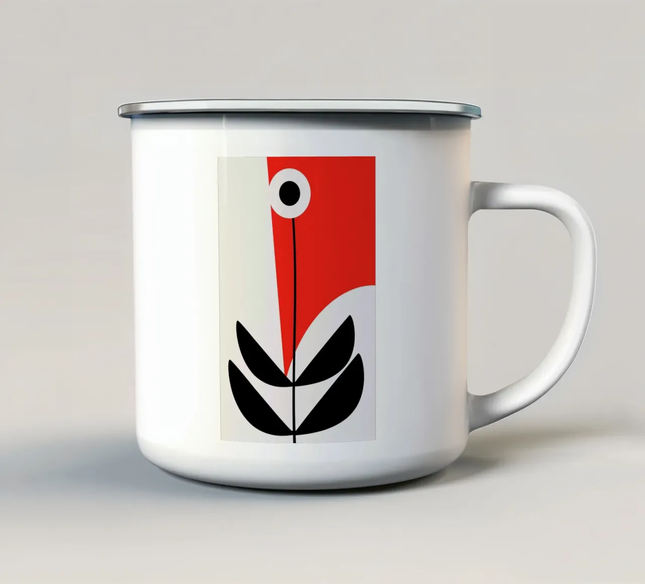 Geometric Plant No. 3 tazza in smalto da Kubistika
