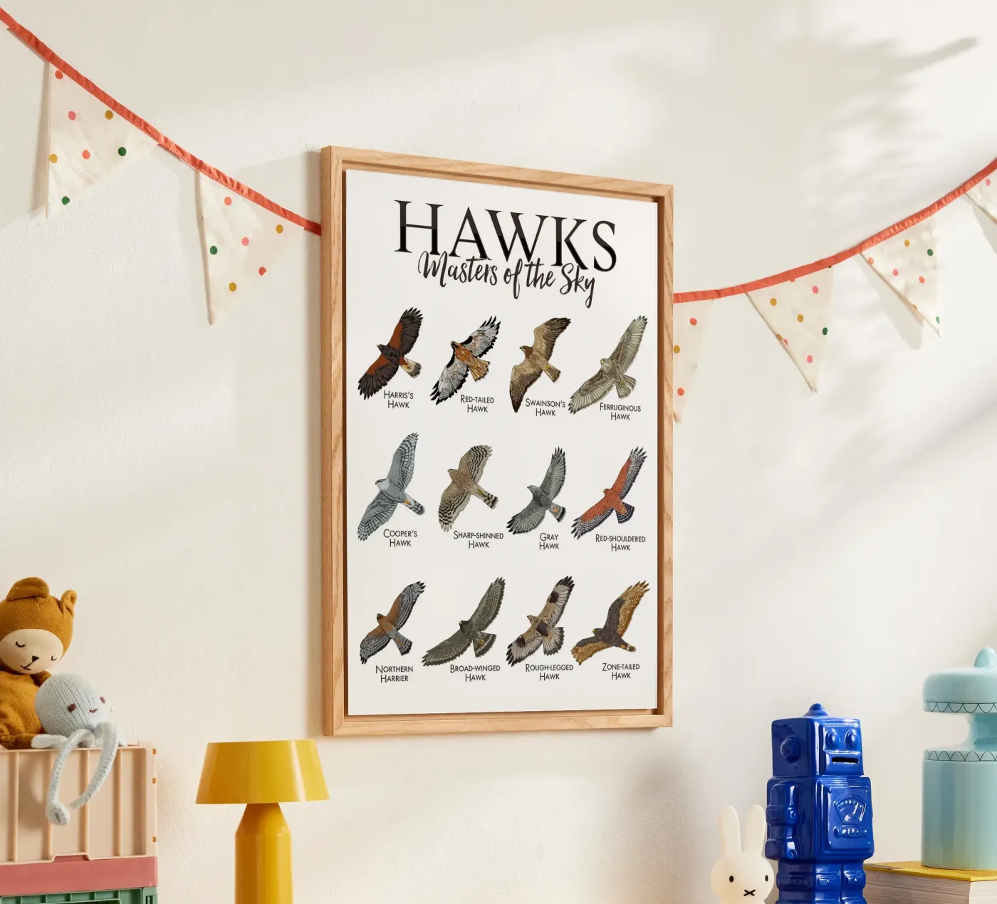 Hawks and falcons plexiglas de pixelbull - medieval art and more