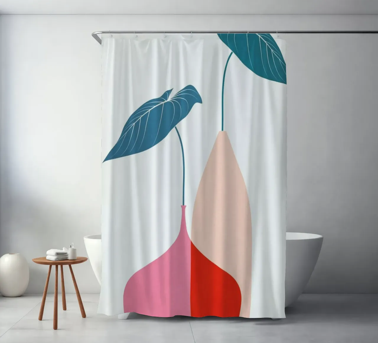Scandinavian Bouquet shower curtain by Kubistika