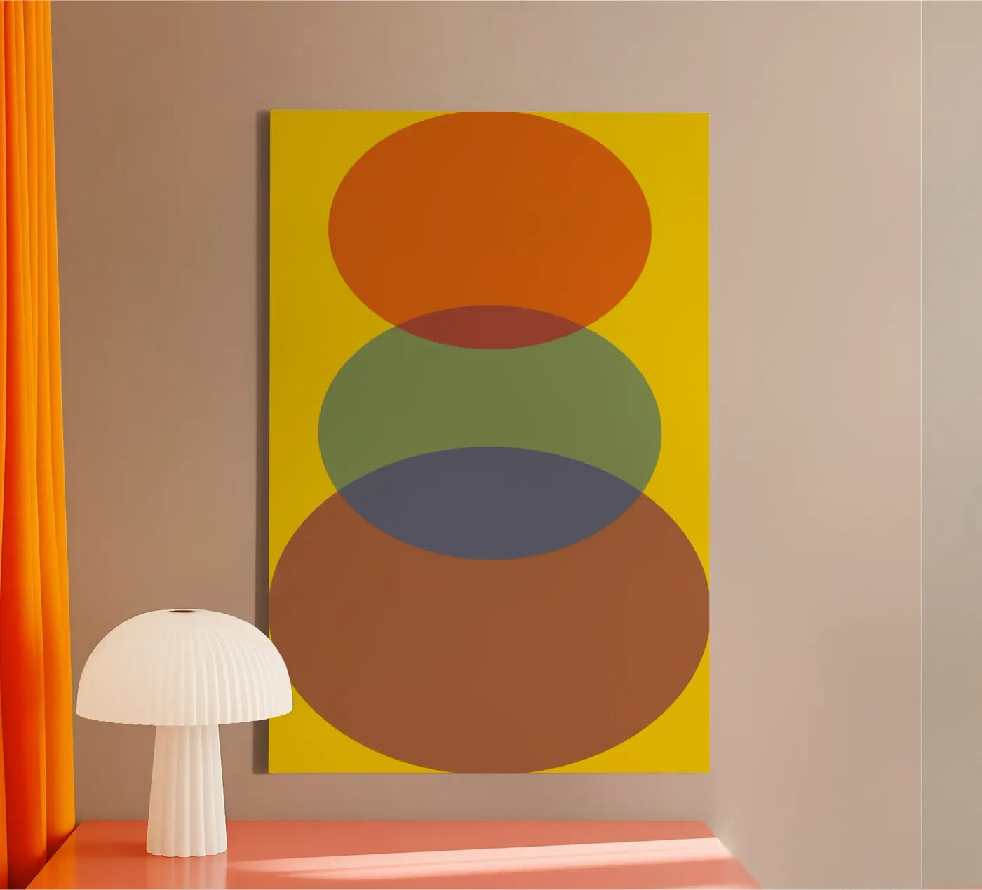 Stone Rainbow Stack canvas van galihstudio