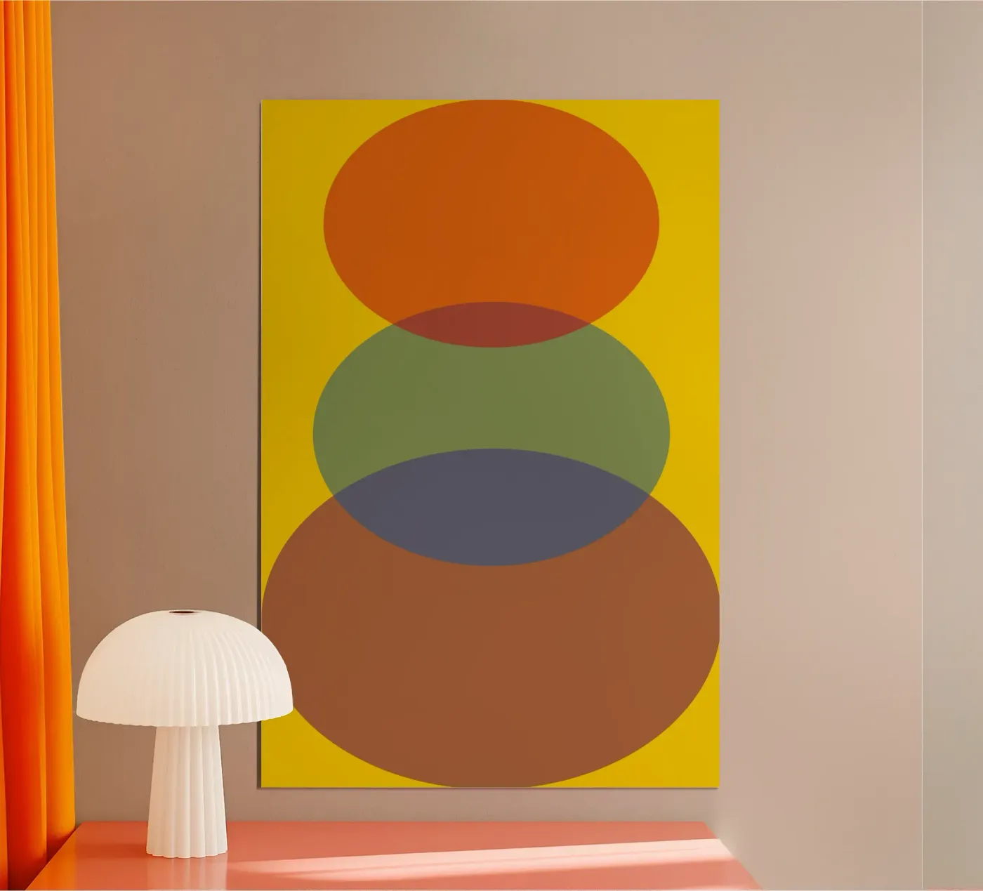 Stone Rainbow Stack poster van galihstudio