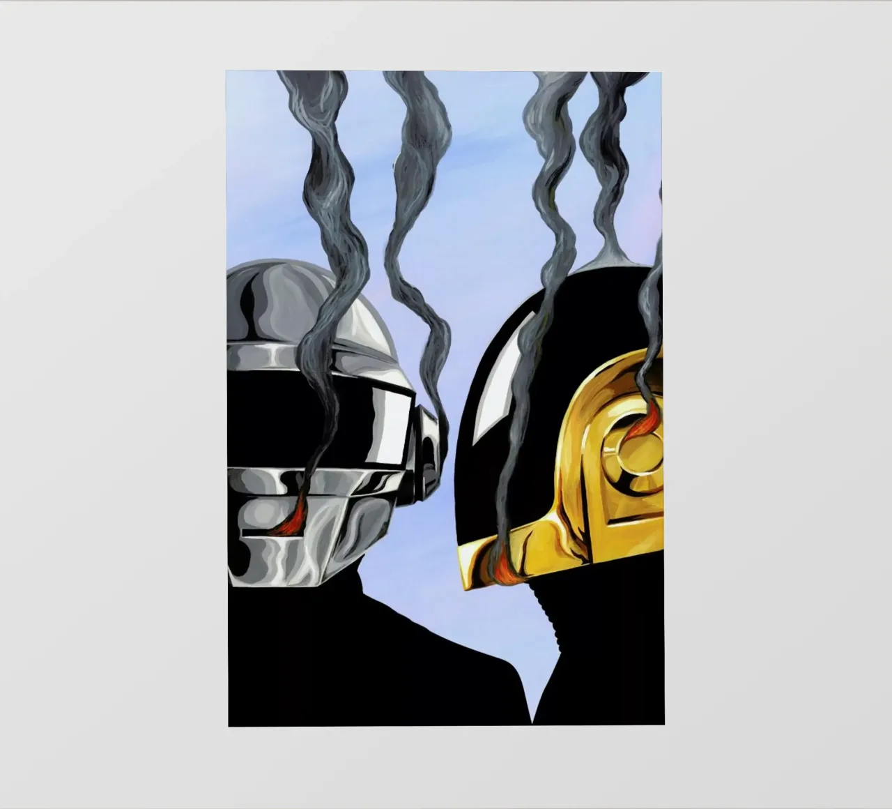 Daft Punk Deux telo in pvc da Famous When Dead