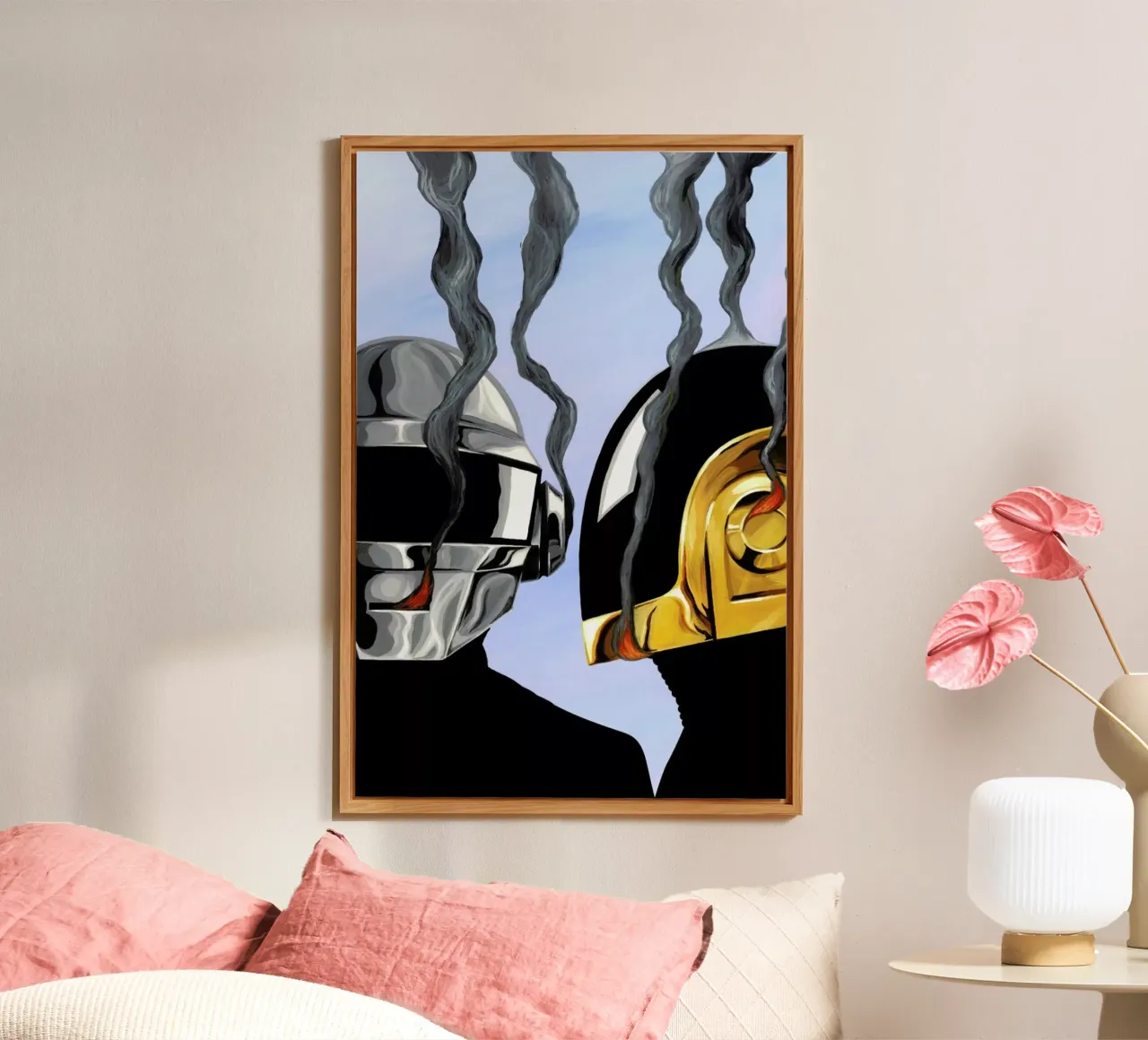Daft Punk Deux alluminio dibond da Famous When Dead