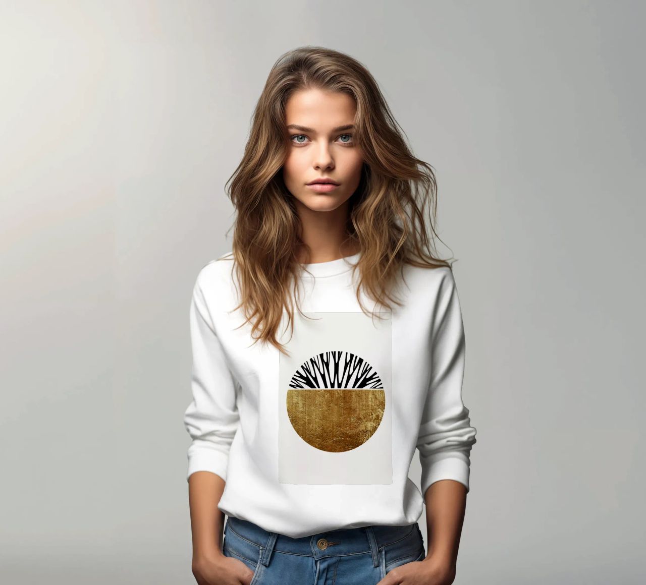 Abstractika Gold sudadera de Kubistika