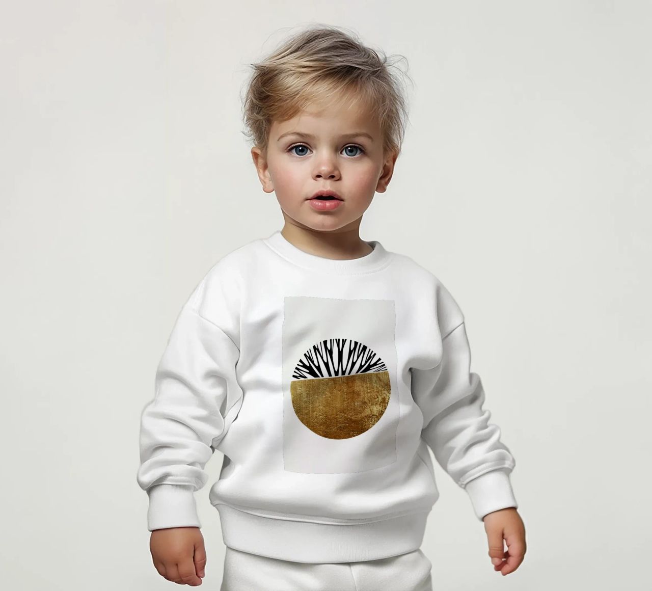 Abstractika Gold sudadera de bebé de Kubistika