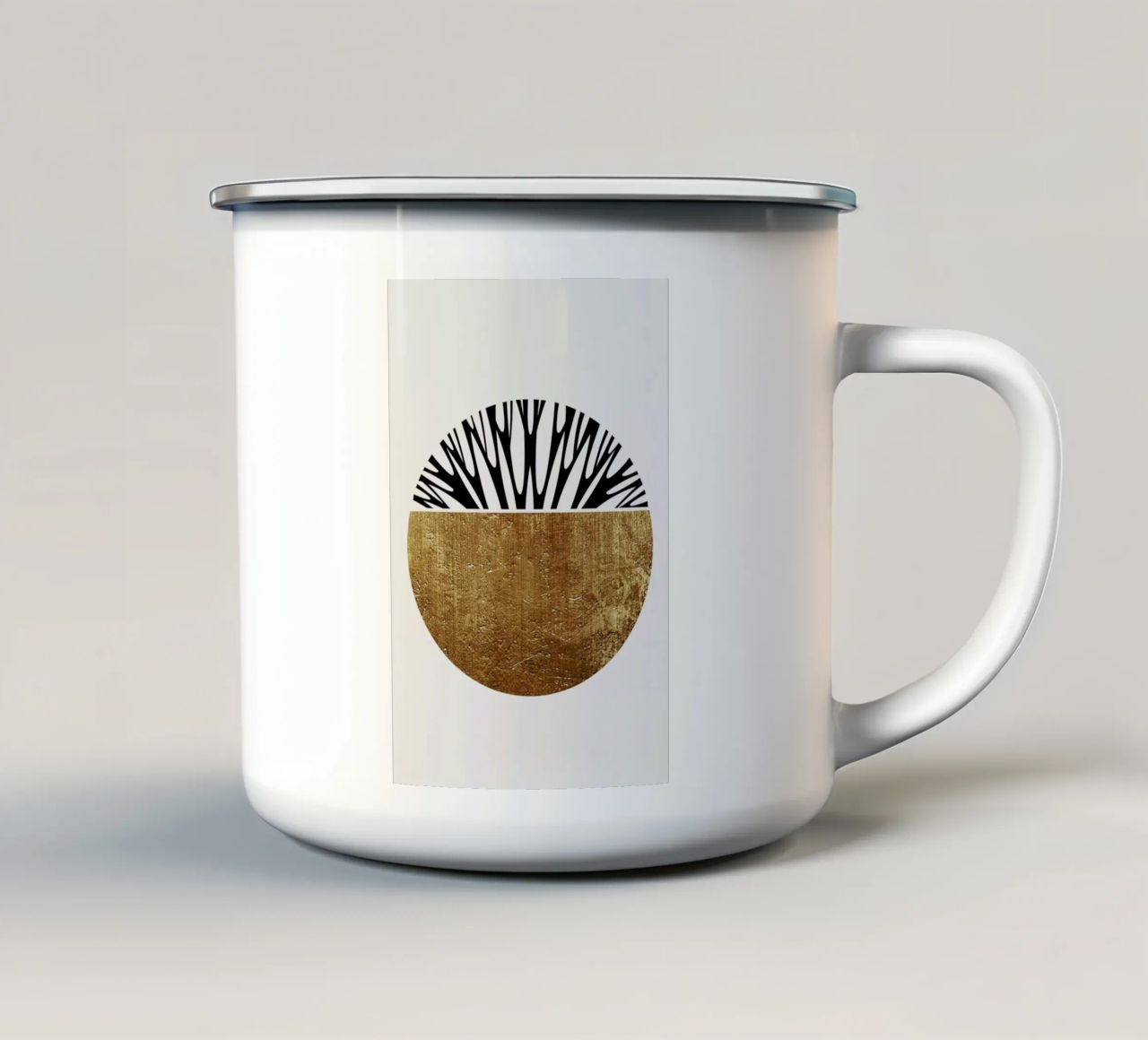 Abstractika Gold tazza in smalto da Kubistika