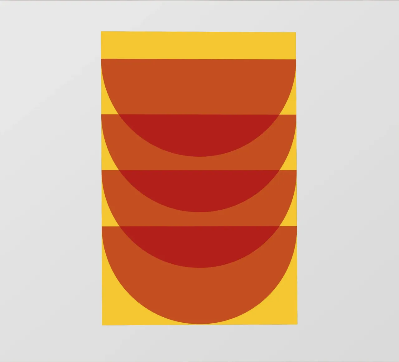 Bowl stack fotobehang van galihstudio