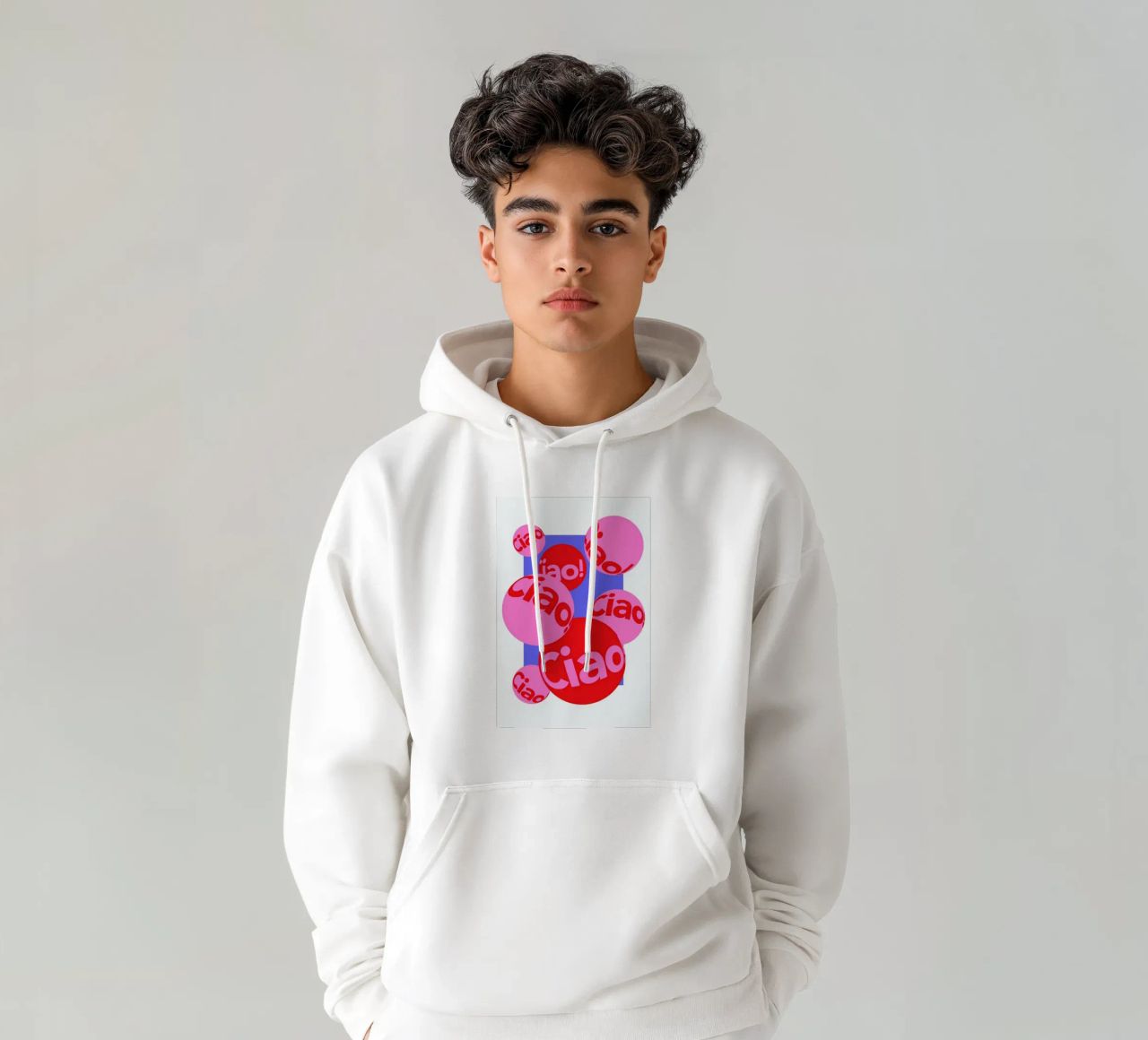 Ciao felpa con cappuccio da La Come Di