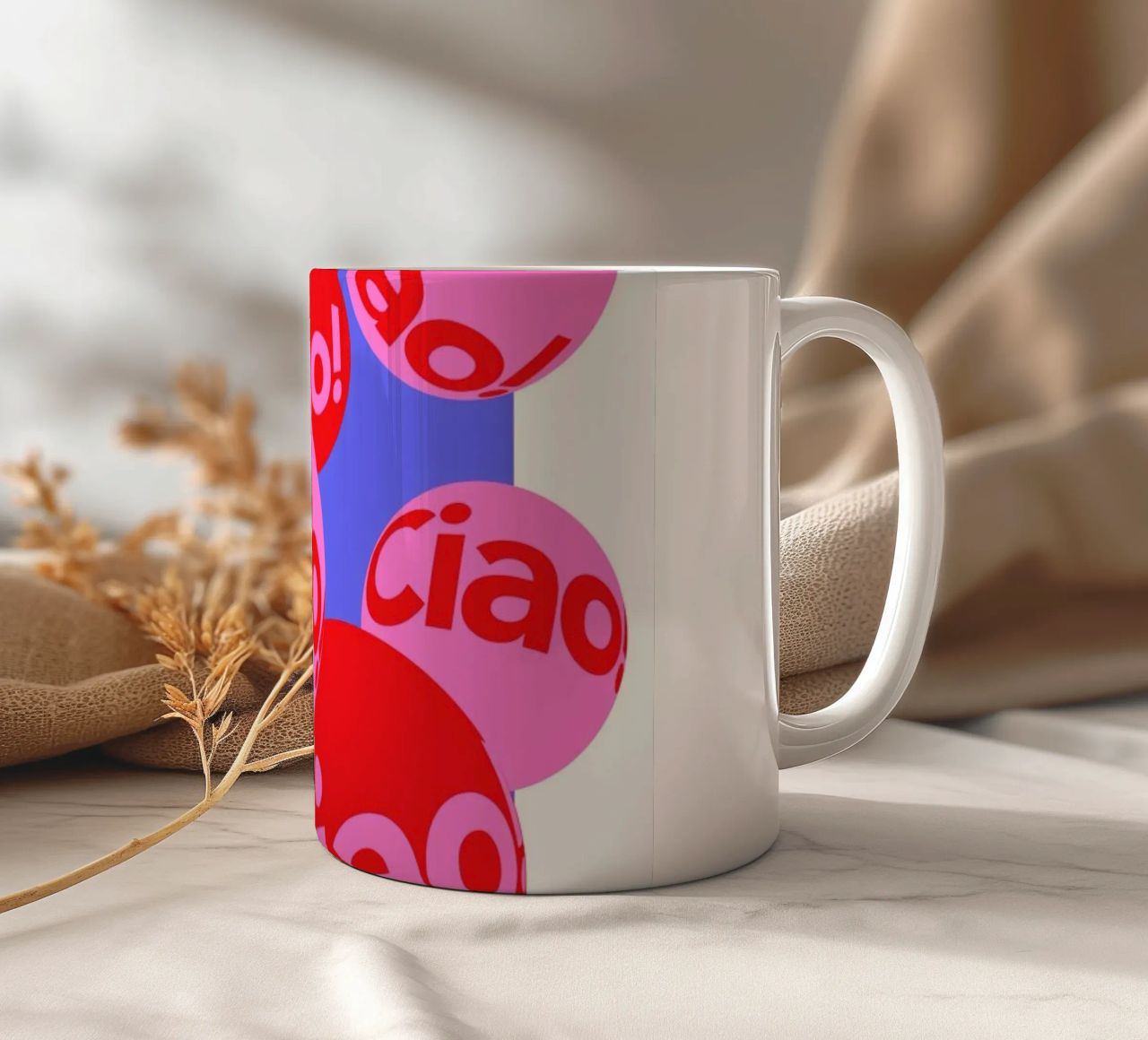 Ciao tazza in ceramica da La Come Di