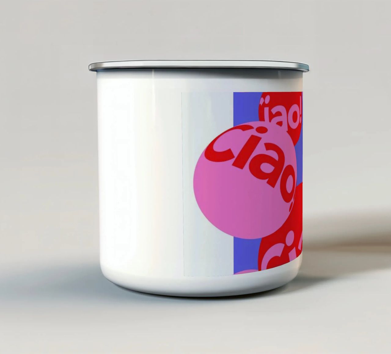 Ciao tazza in smalto da La Come Di