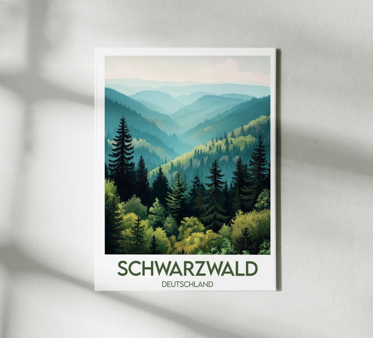 Poster Schwarzwald Leinwand von Frame the World