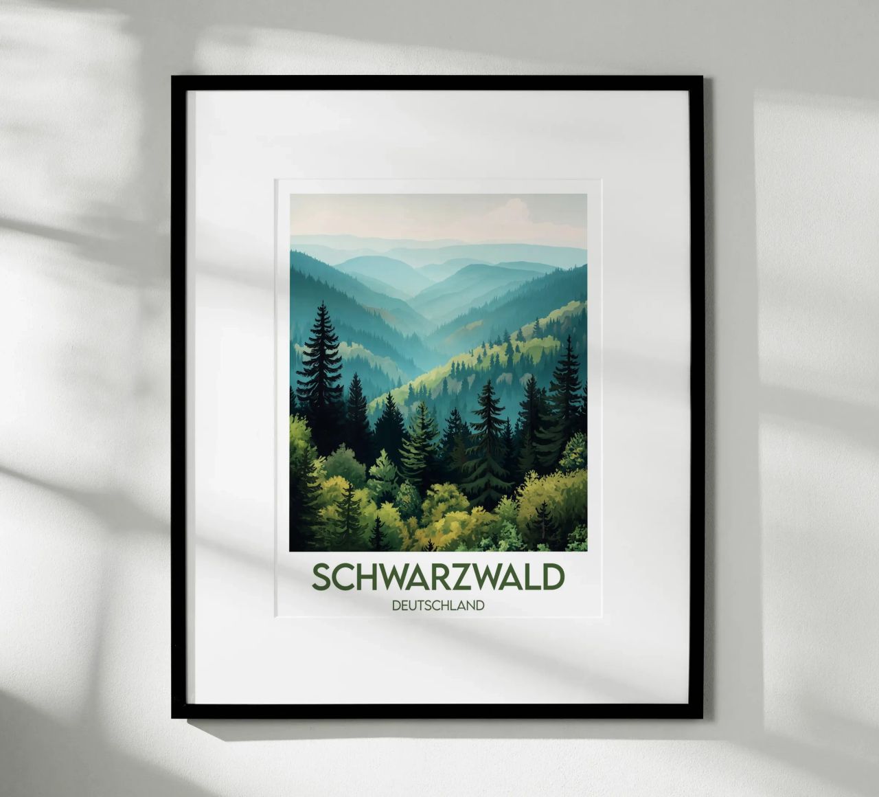 Poster Schwarzwald Hahnemühle von Frame the World