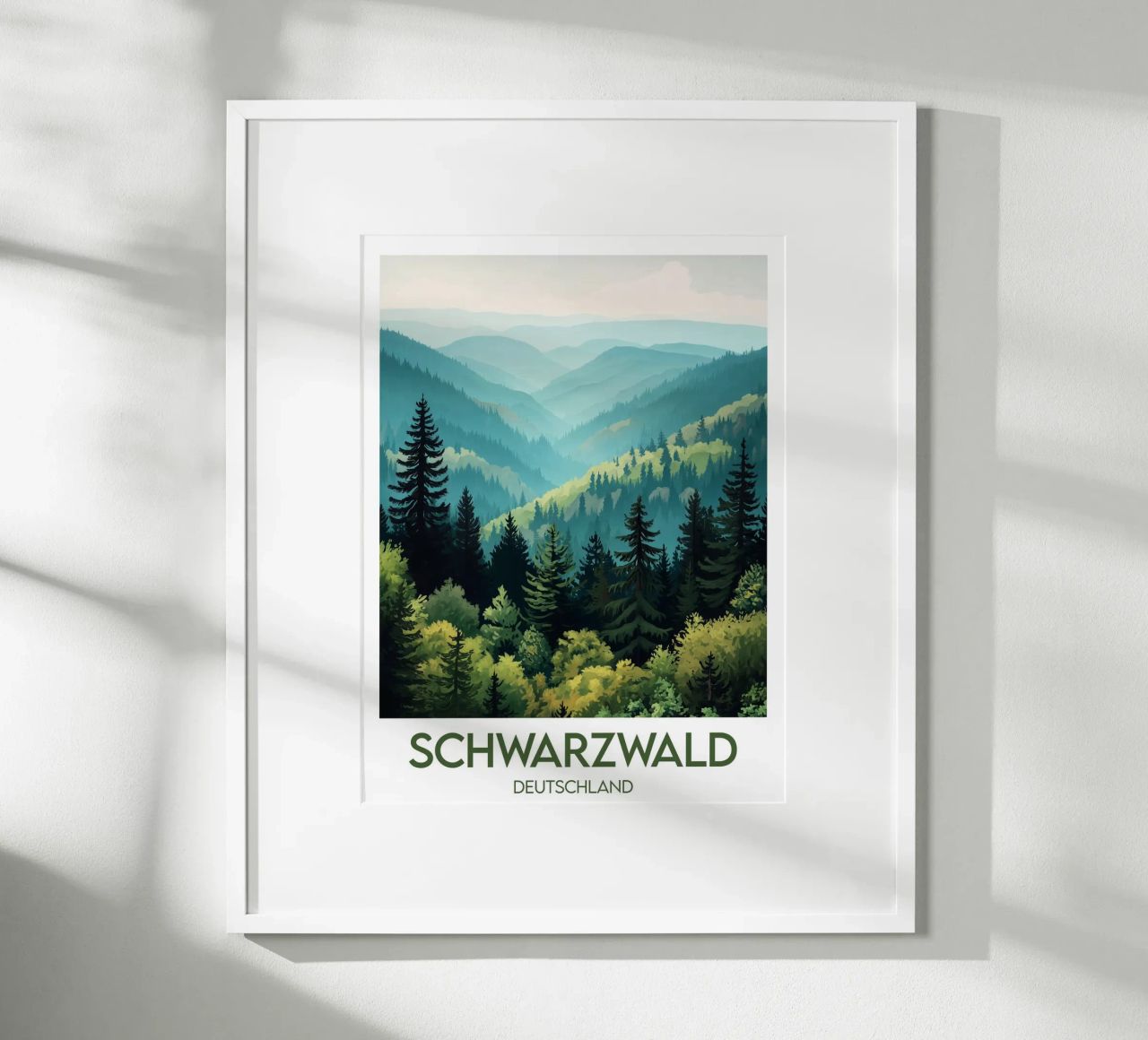 Poster Schwarzwald Hahnemühle von Frame the World