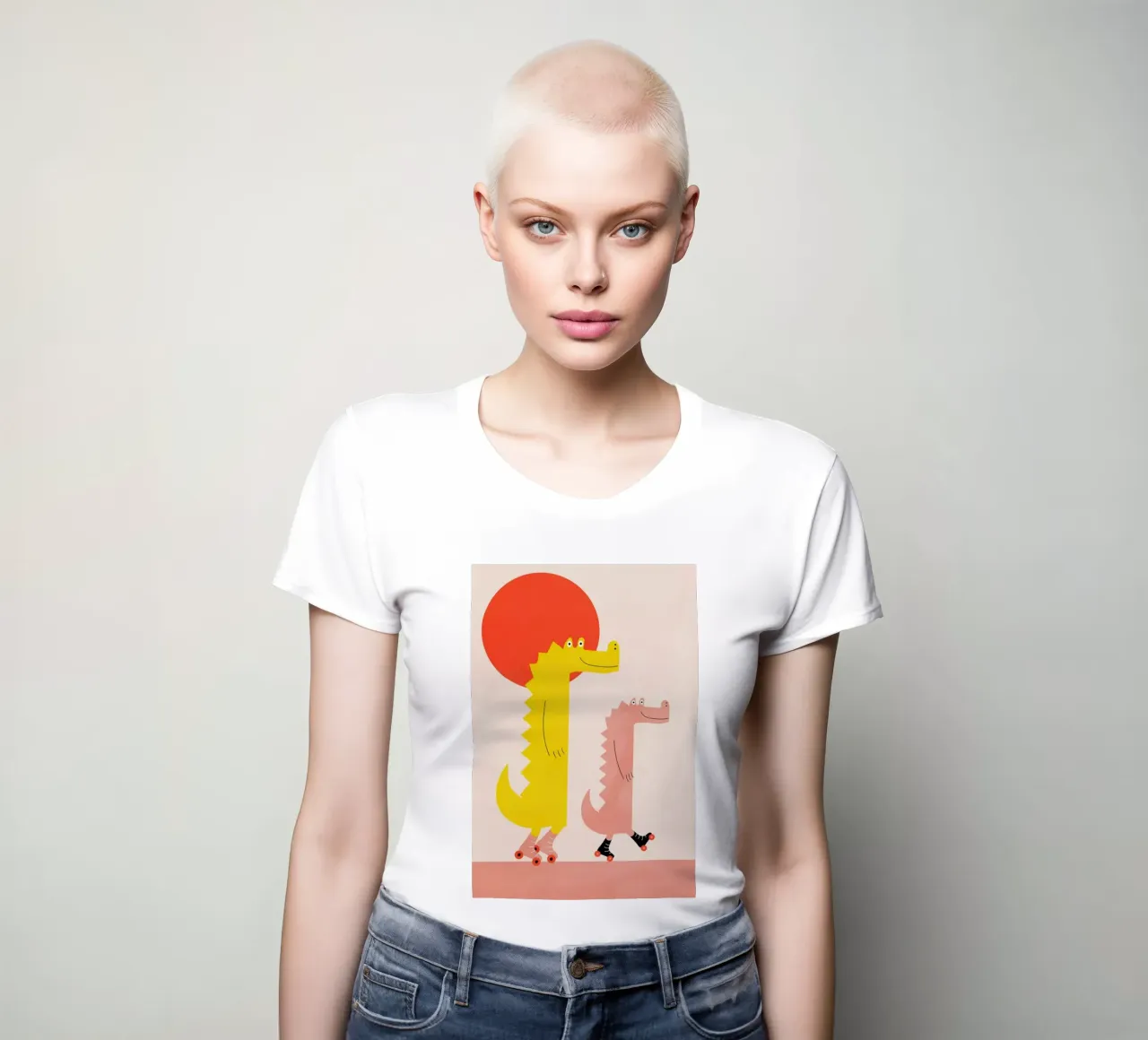 Roller Crocs t-shirt da donna da Little Flourishes