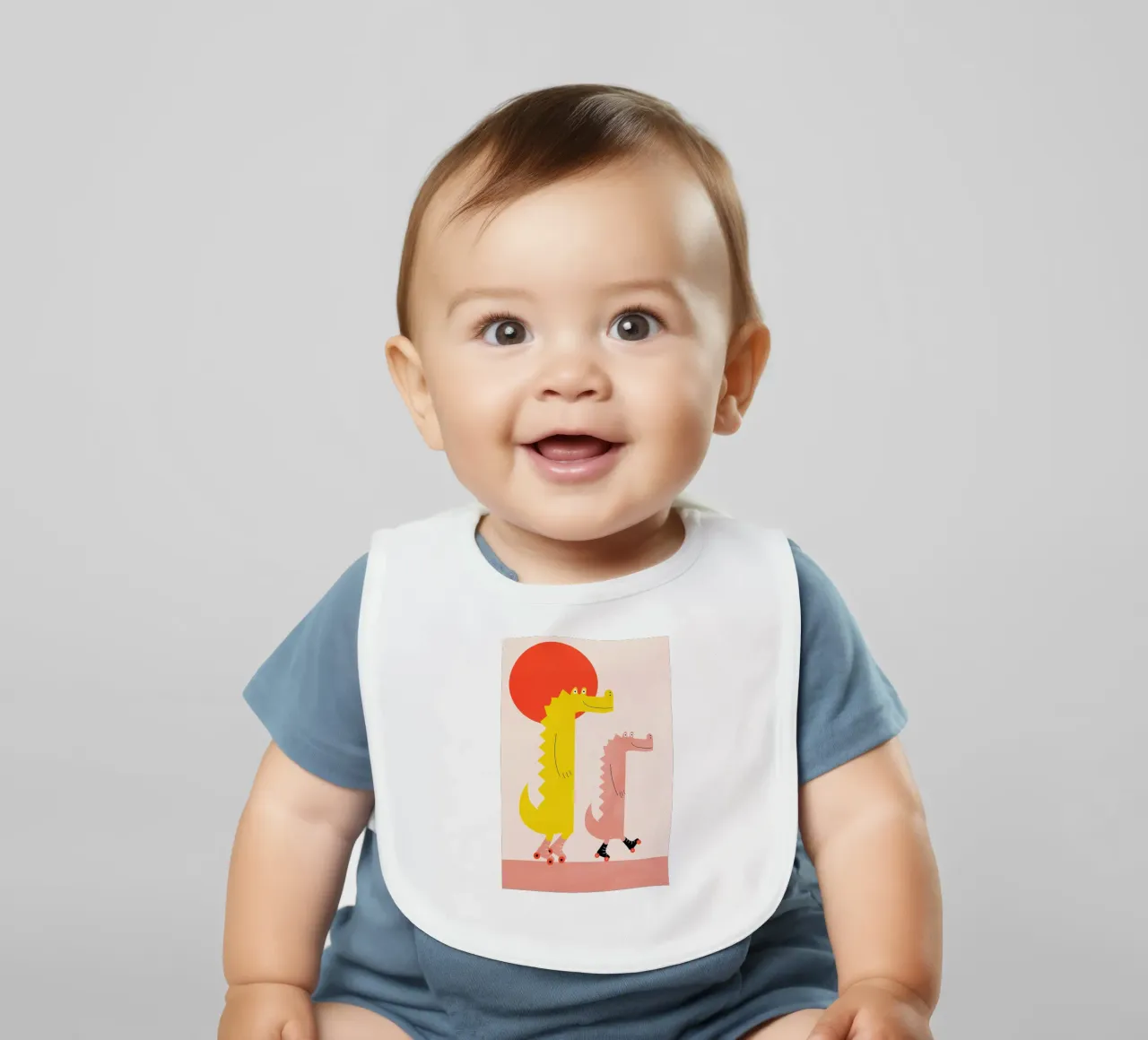 Roller Crocs Babylätzchen von Little Flourishes